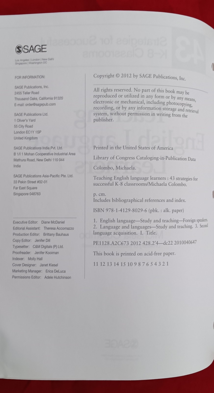 Teaching English Language Learners By Michaela Colombo