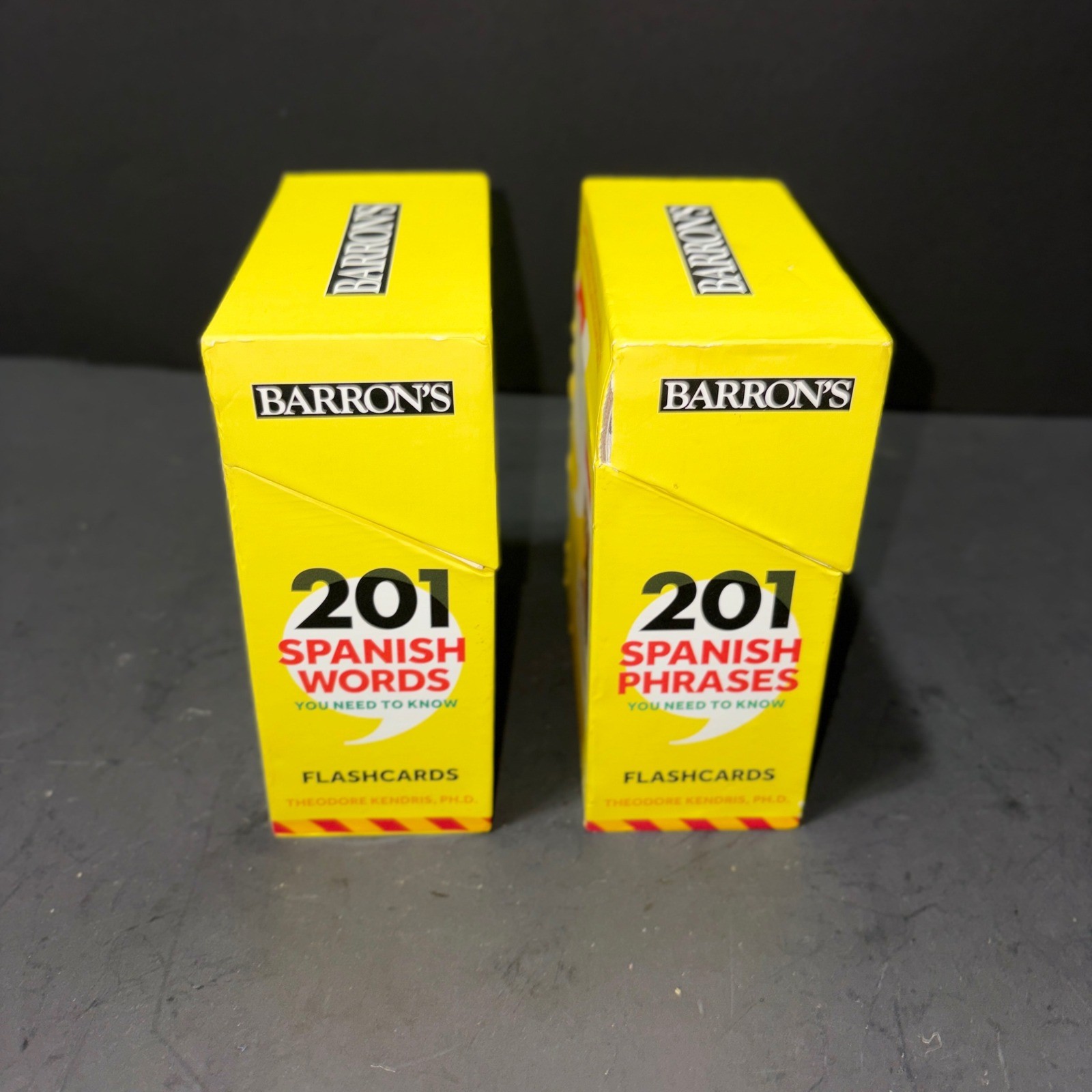 Barrons 201 Spanish Words and Phrases Flash Cards Set Educational Study Aid 2019