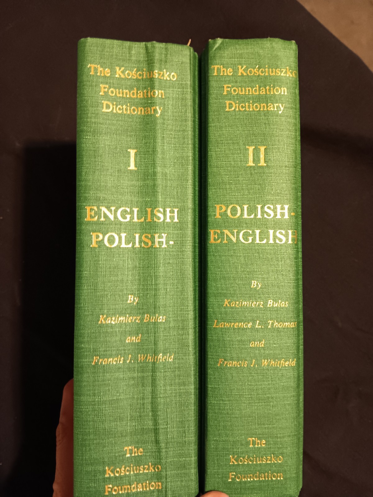 Kosciusko Foundation English-Polish/Polish-English Dictionary vol 1, 2 HC DJ VG