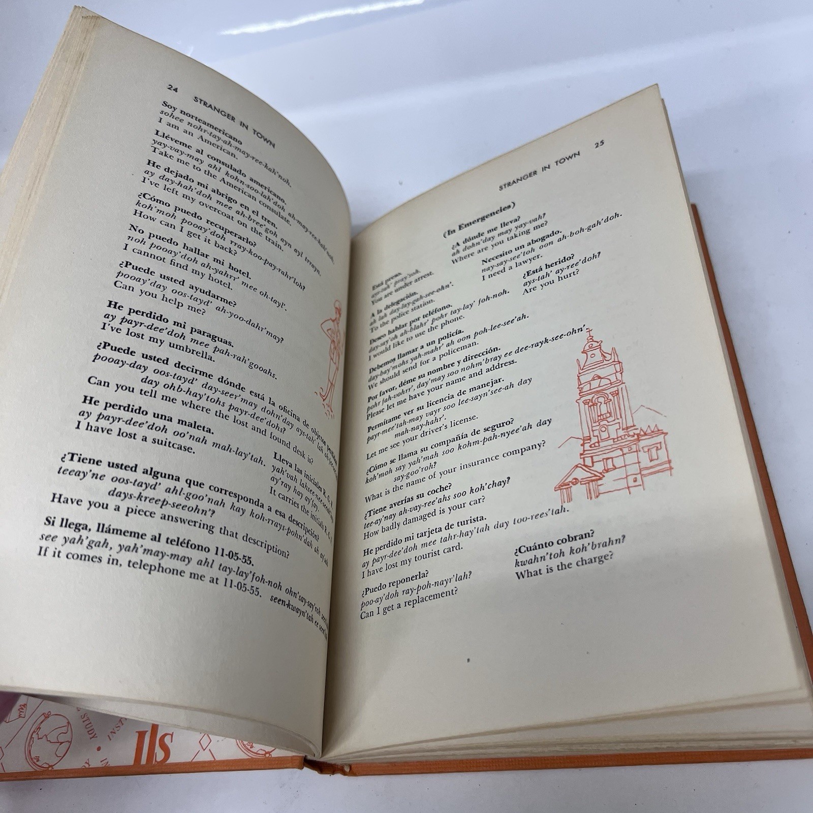 Spanish in Record Time Vintage Language Book 1958 Institute for Language Study