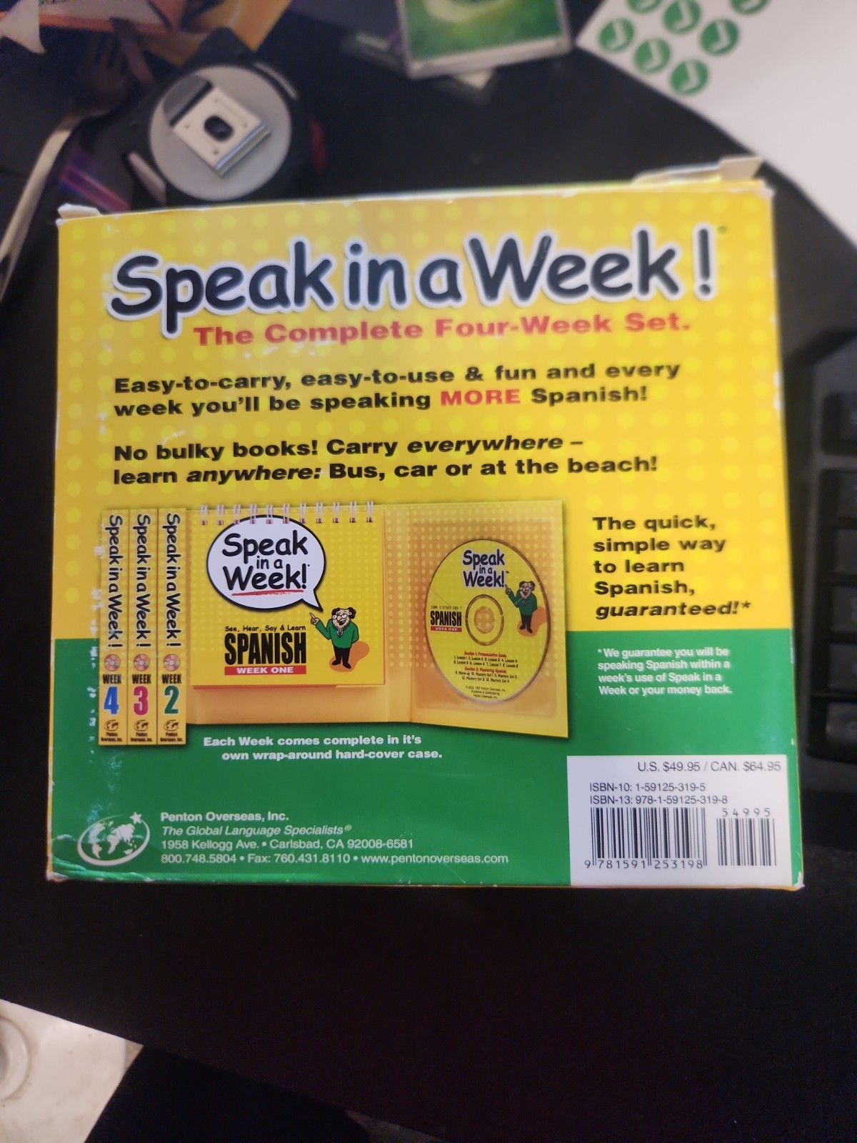 Speak in a Week!: See, Hear, Say Spiral-bound, by Penton Overseas Missing Week 1