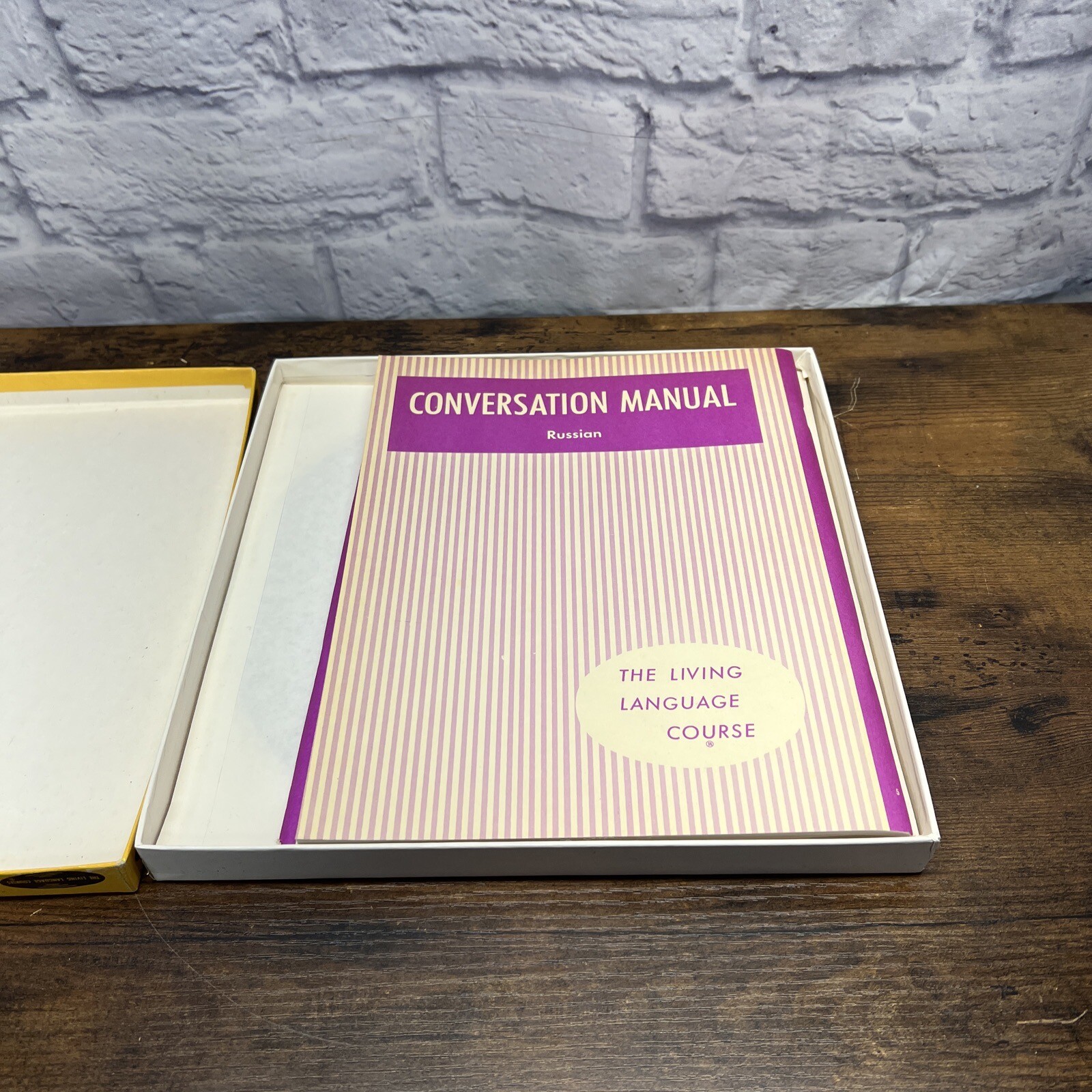 1958 Living Russian – A Complete Language Course 4 LP’s and Language Books