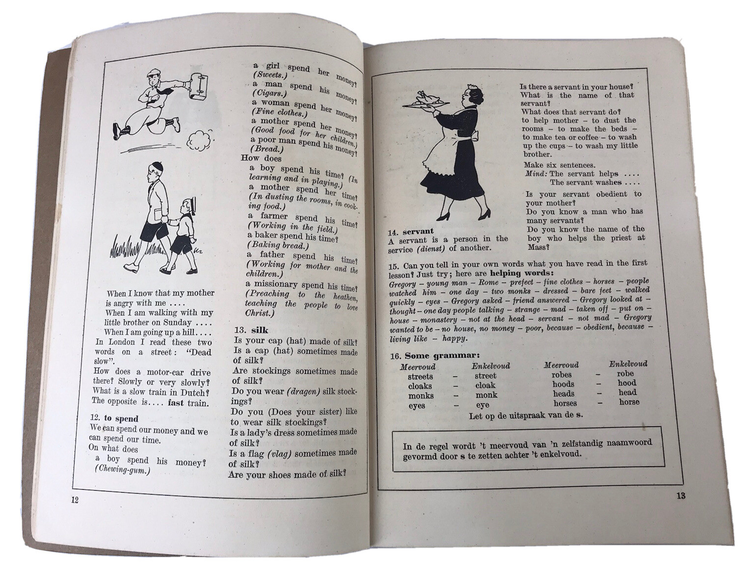 Levend Engels Learn To Read Write & Speak Antique Book