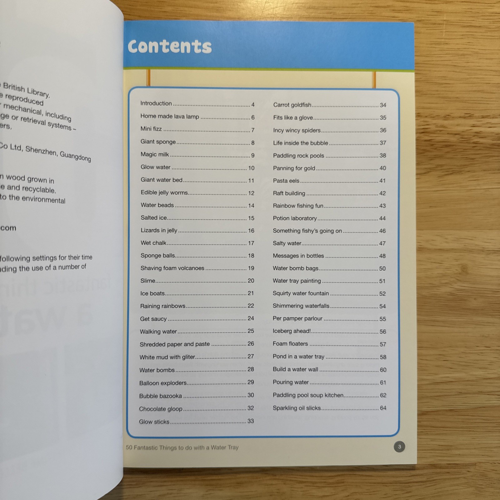 50 Fantastic things to do with a water tray by Kirstine Beeley & Alistair Bryce-