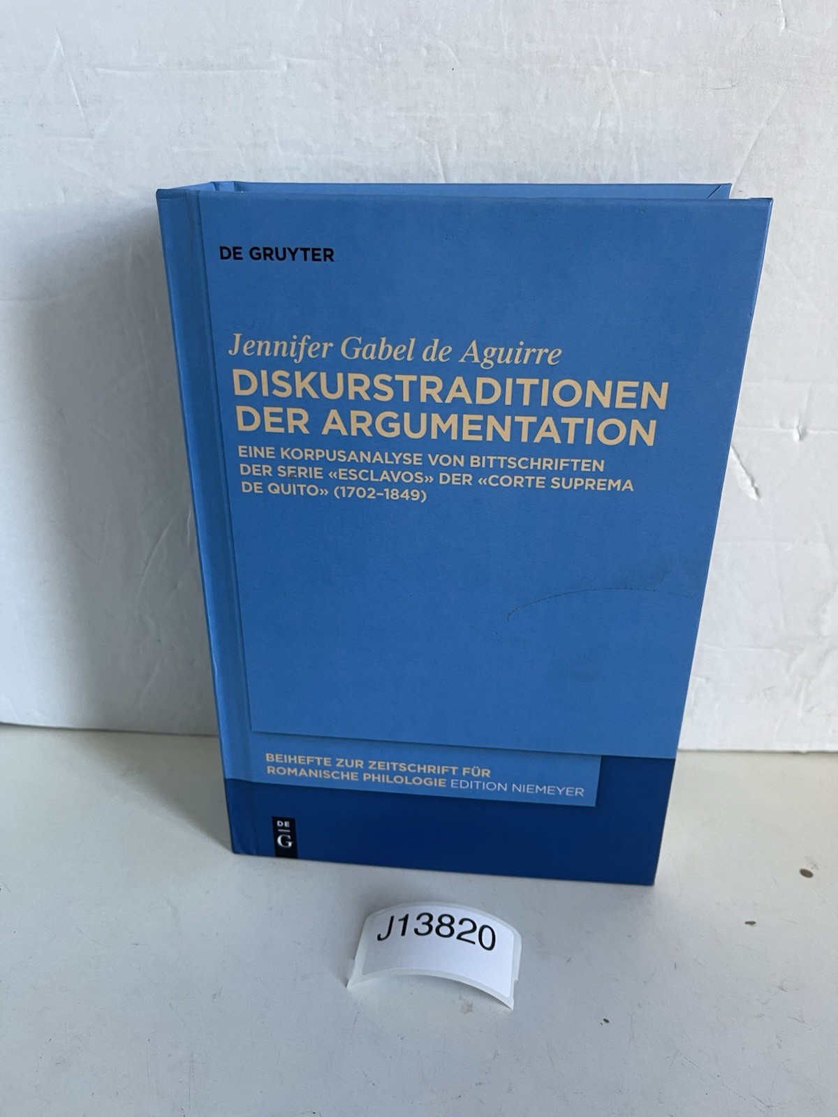 Beihefte Zur Zeitschrift Für Romanische Philologie Ser.: Diskurstraditionen der