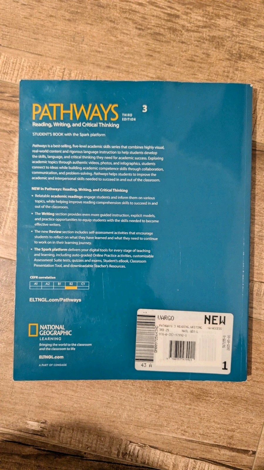 Pathways 3 Reading Writing Critical Thinking 3rd Edition Textbook Student Book