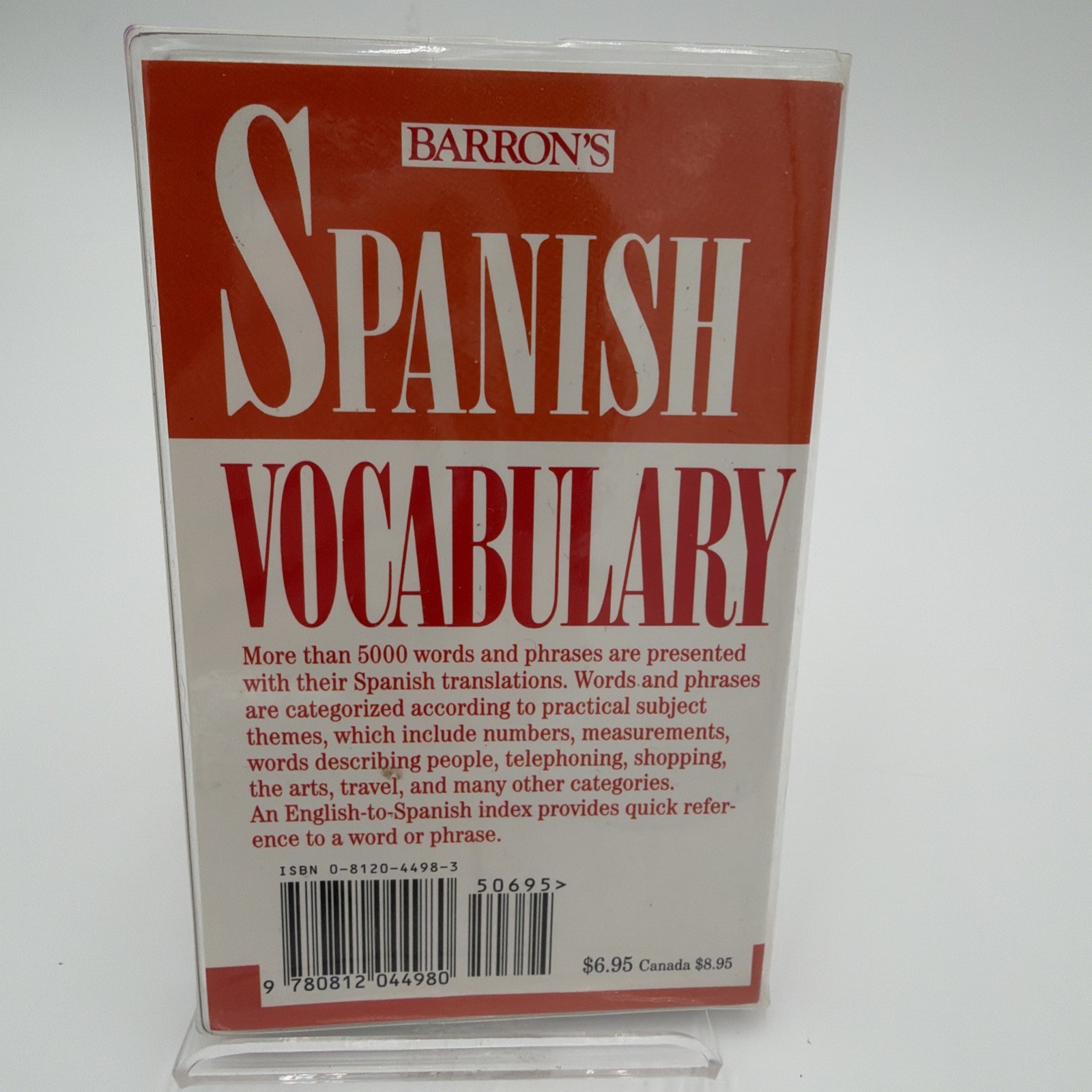 Spanish Vocabulary by Julianne Dueber (1990, Trade Paperback)
