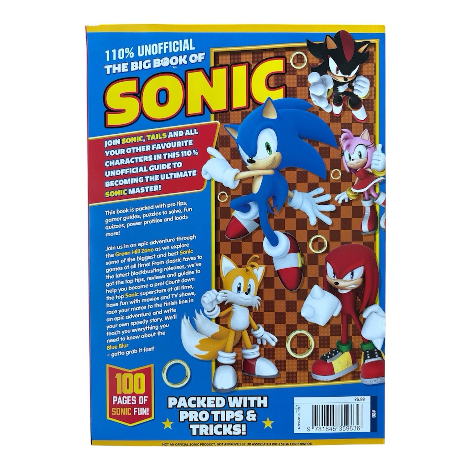 110% Gaming Presents The Big Book Of Sonic All Your Favourite Games Inside