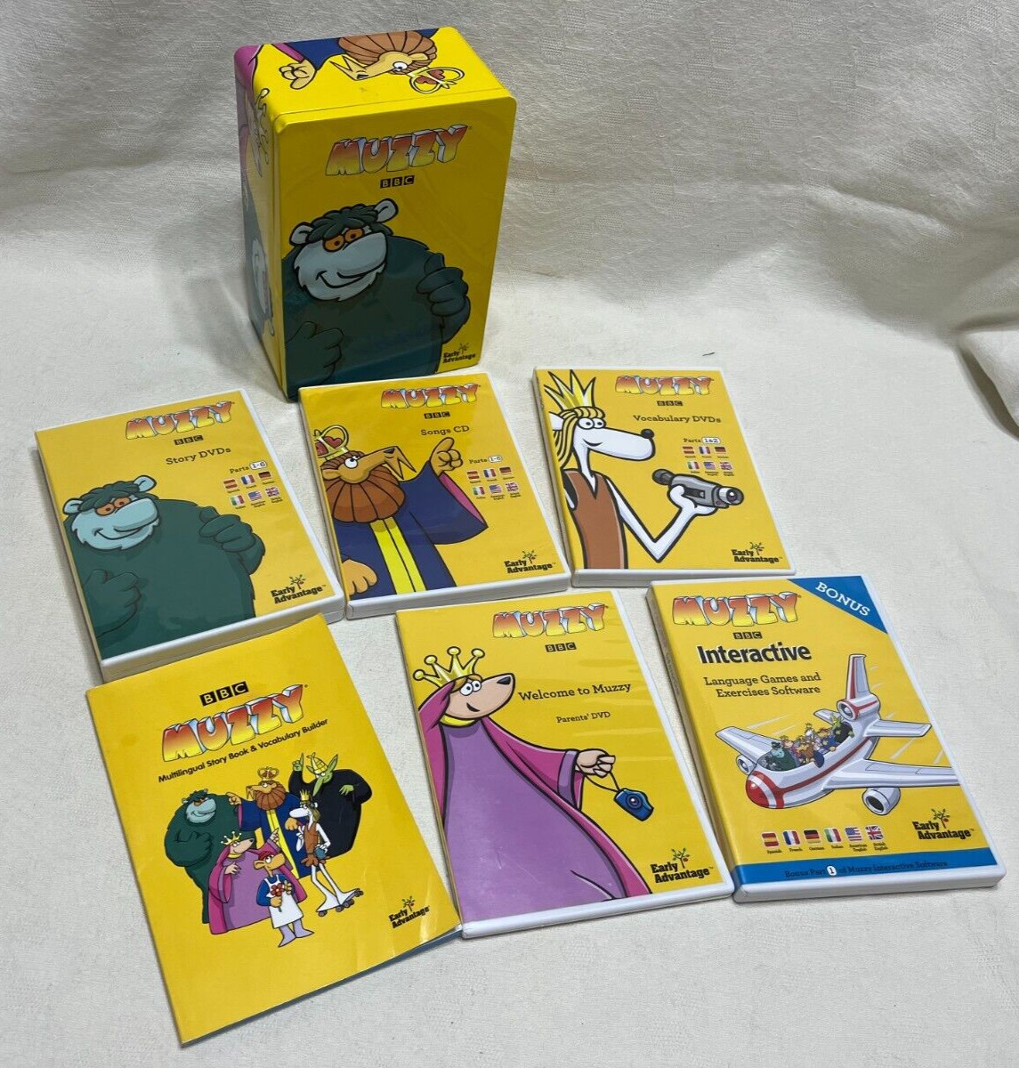 MUZZY : The BBC Language Course For Children – Multilingual DVD, CD, CD-ROM