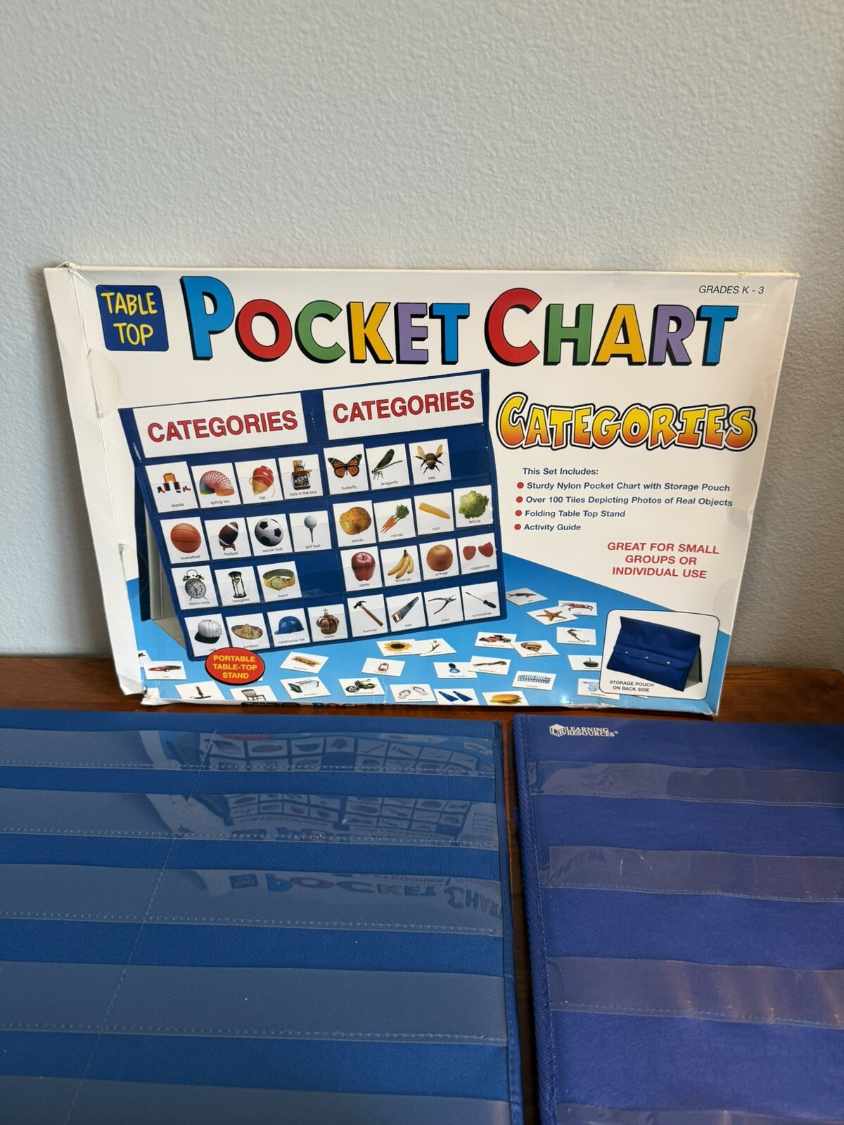 Large complete boxed sets of Pocket Chart language learning activities excellent