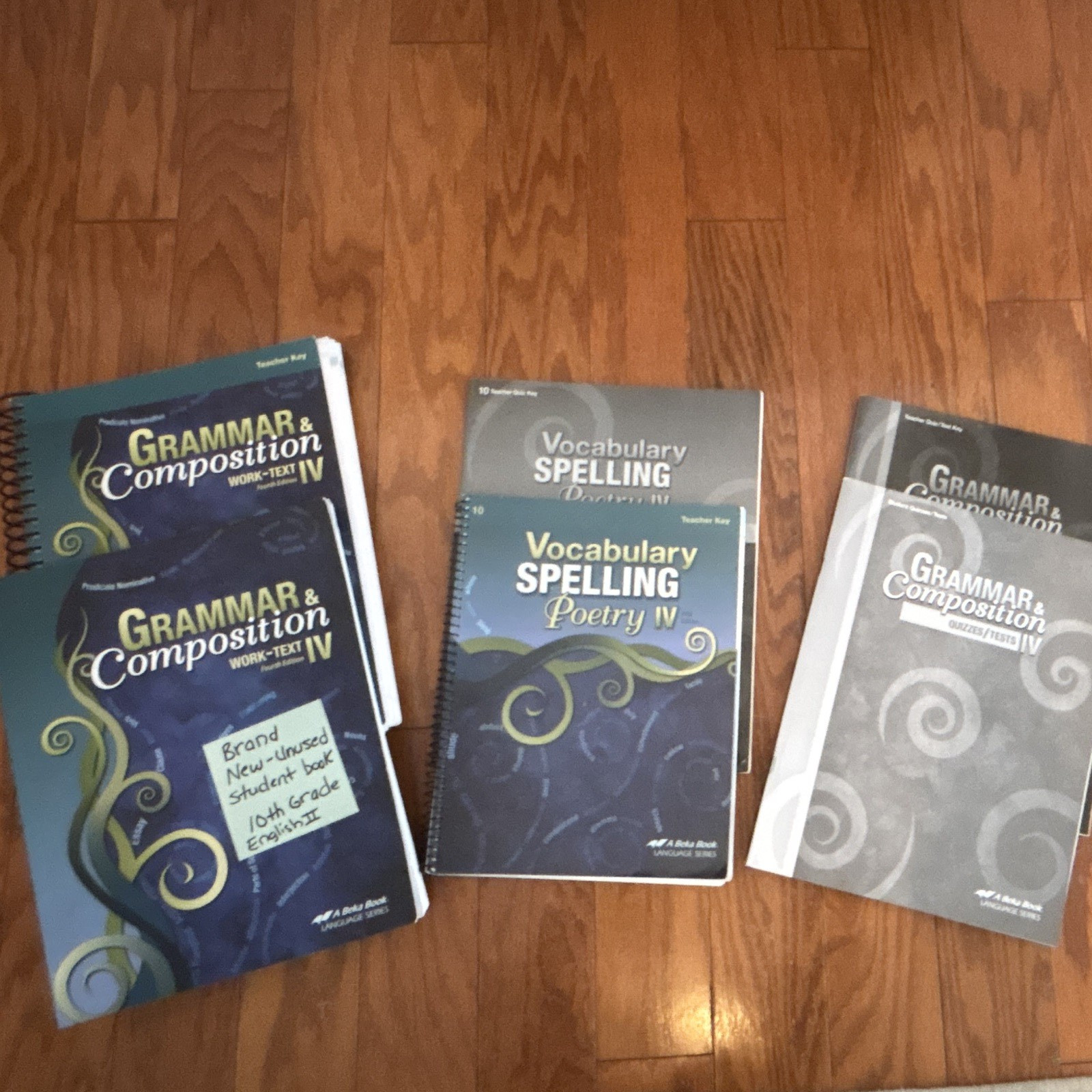 A Beka Grammar & Comp IV student, teacher, quizzes/tests, vocabulary,10th grade