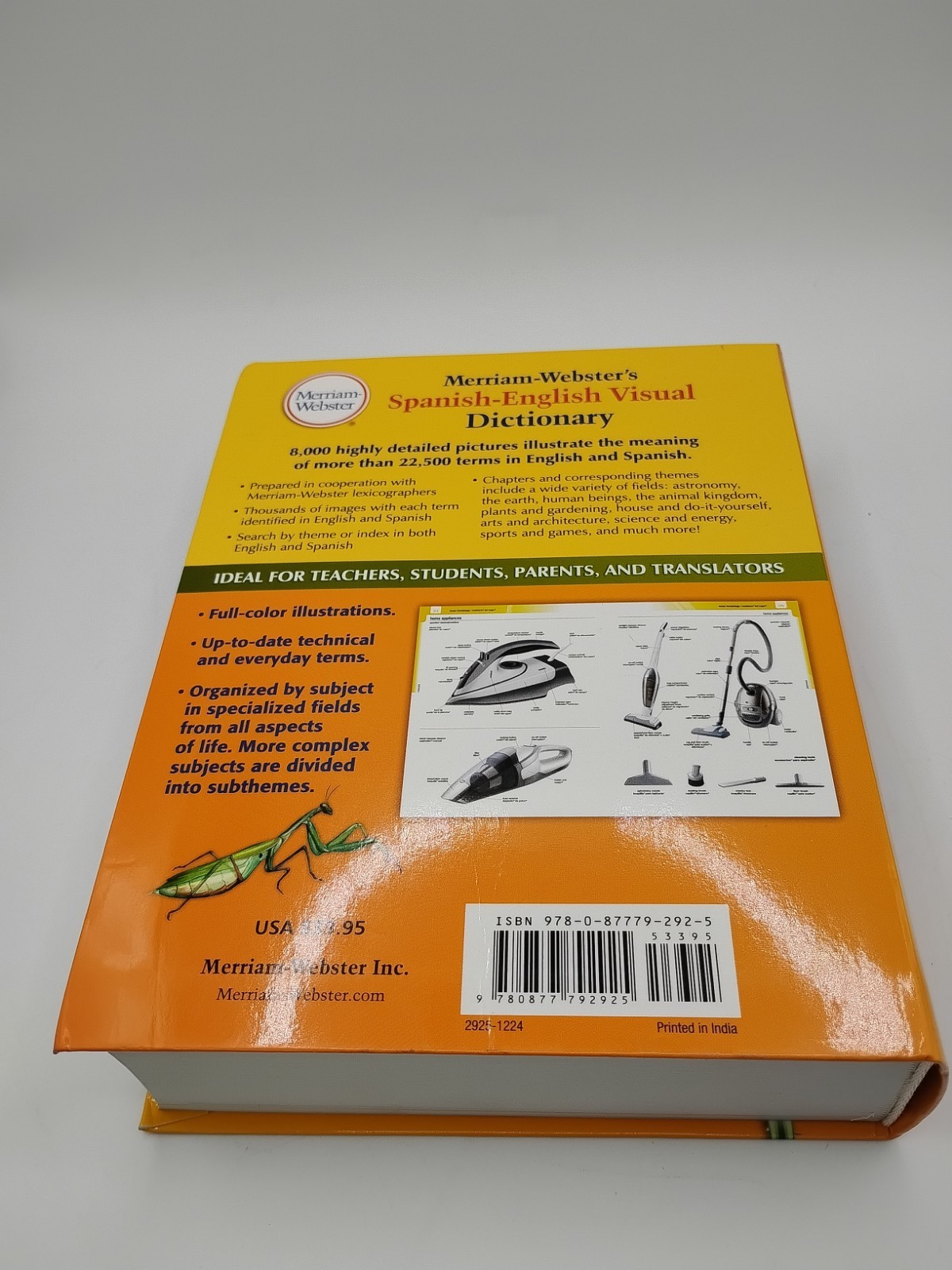 Merriam Webster Spanish English Visual Dictionary Comprehensiv Language Learning