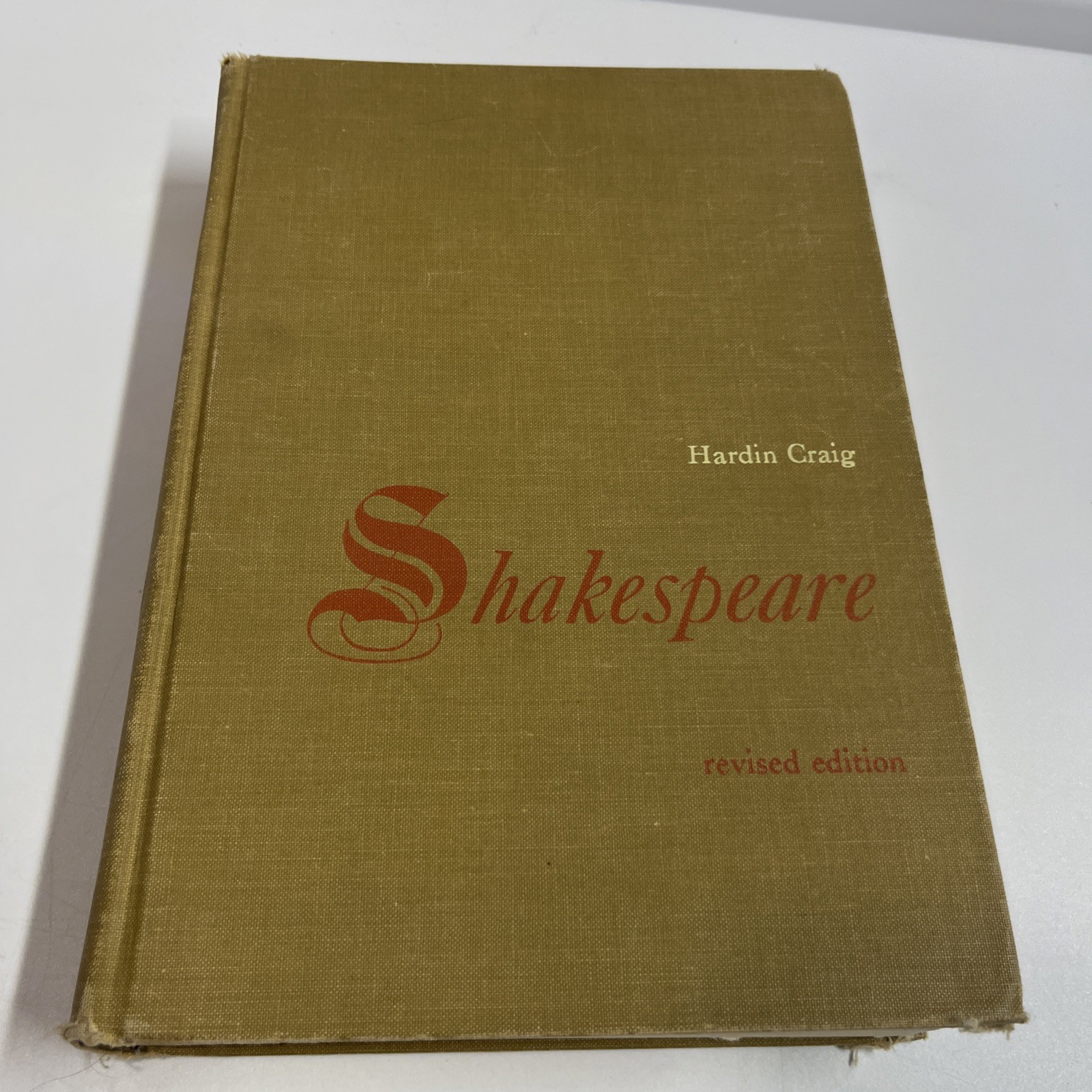 Shakespeare Hardcover 1958 Hardin Craig Good Condition See Pictures