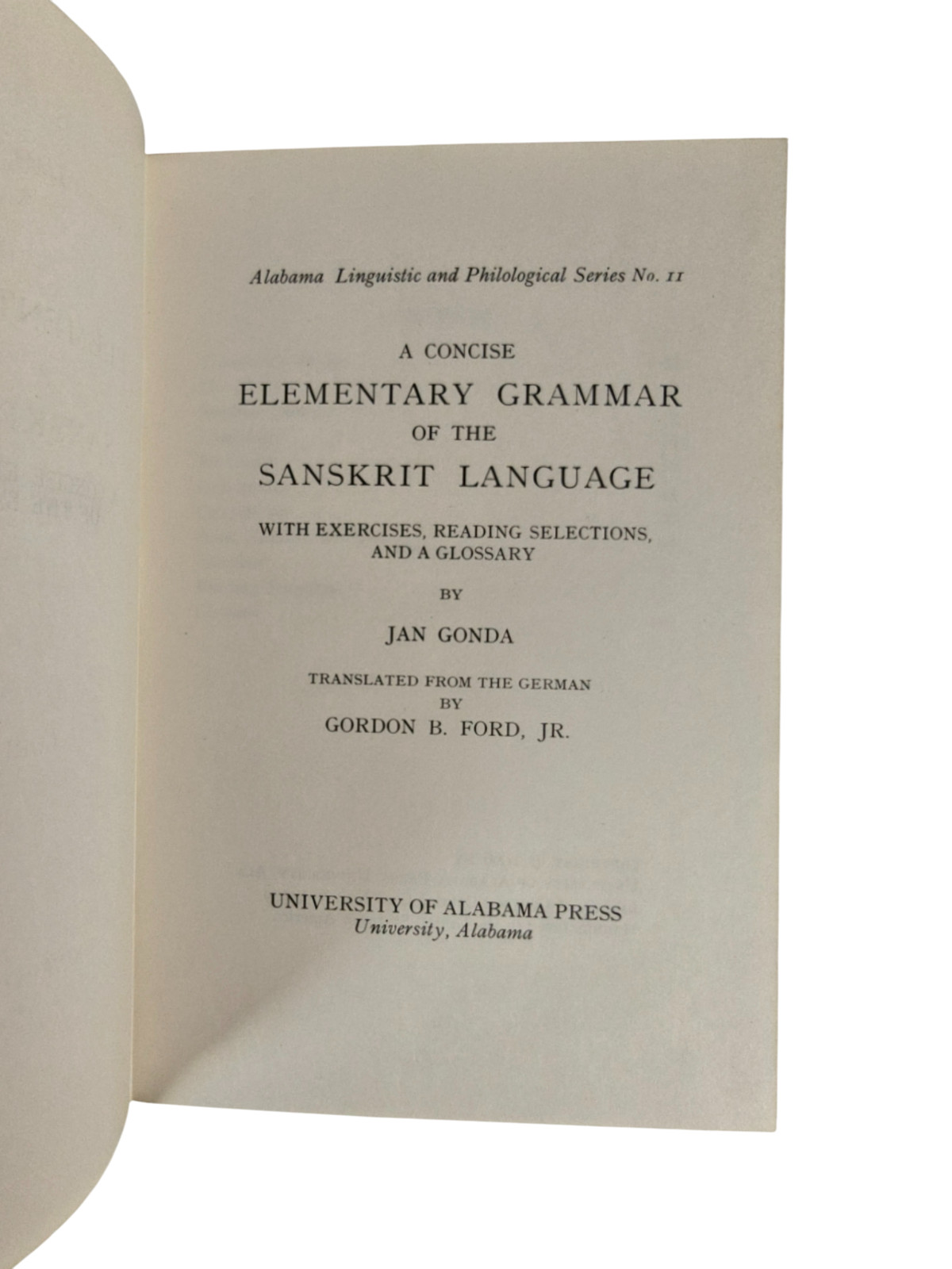 3 Vol SANSKRIT GRAMMAR Lot Whitney Gonda Harvard Alabama Vintage Language