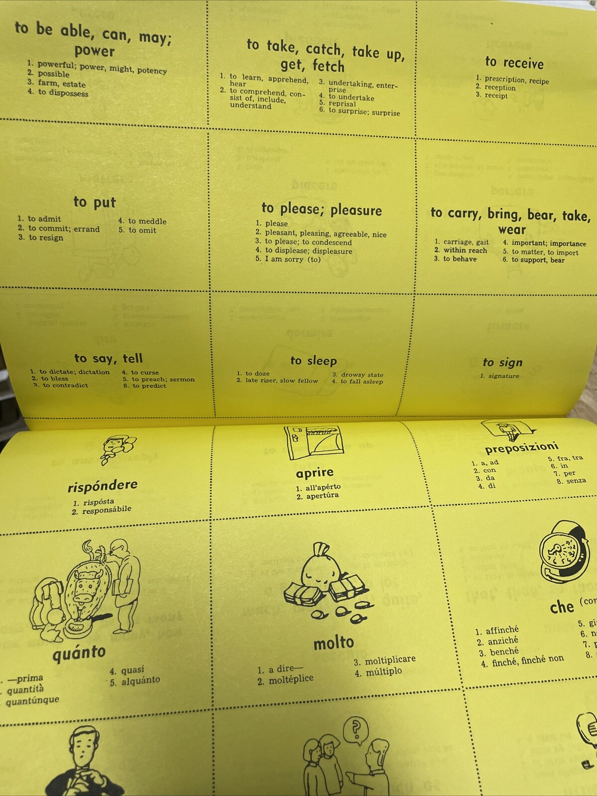 LEARN ITALIAN THE FAST AND FUN WAY w/PULL-OUT BILINGUAL By Marcel Danesi 1985