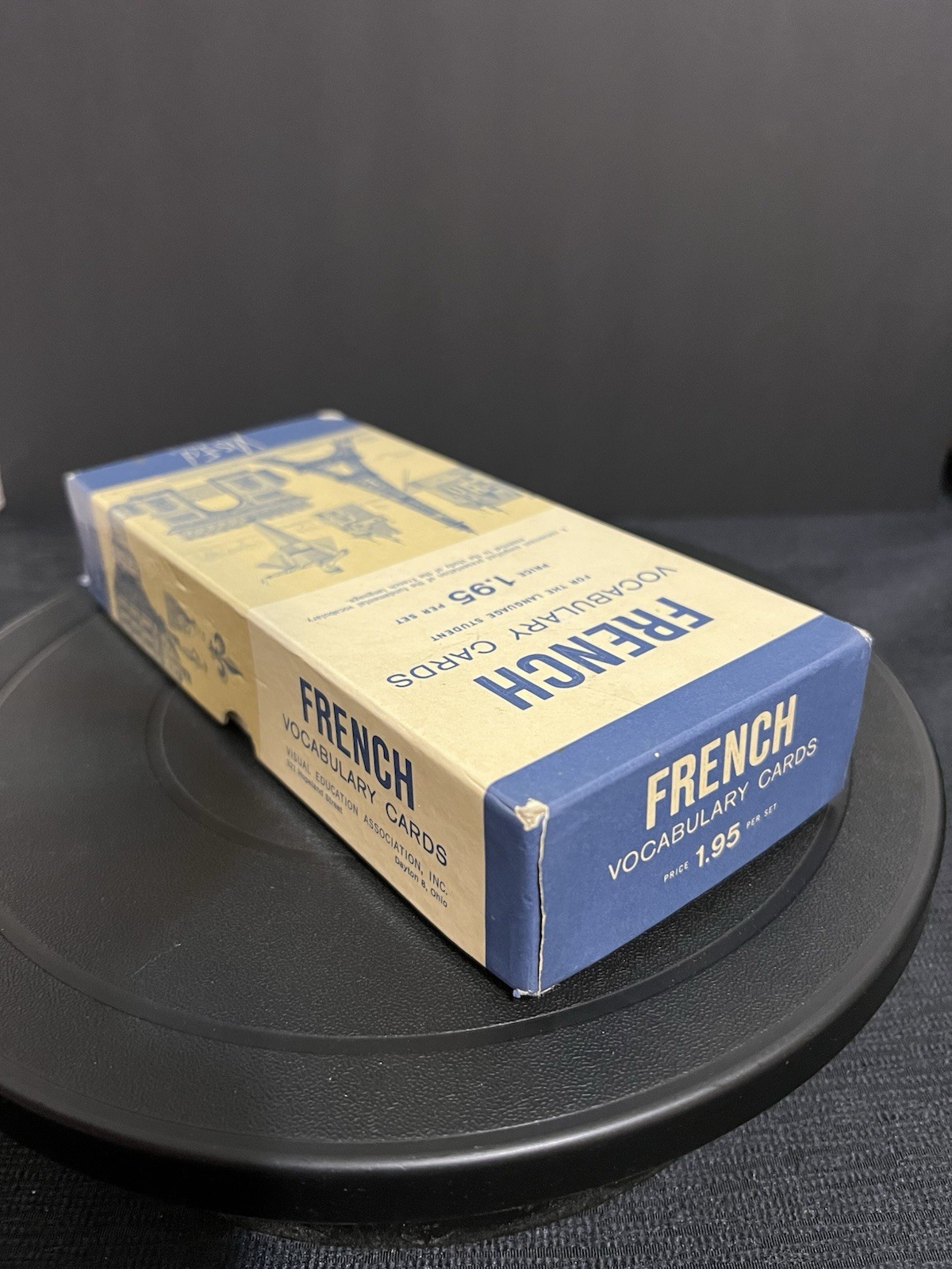 Vintage Vis-Ed French Vocabulary Flash Cards 1000 in Box For Language Student