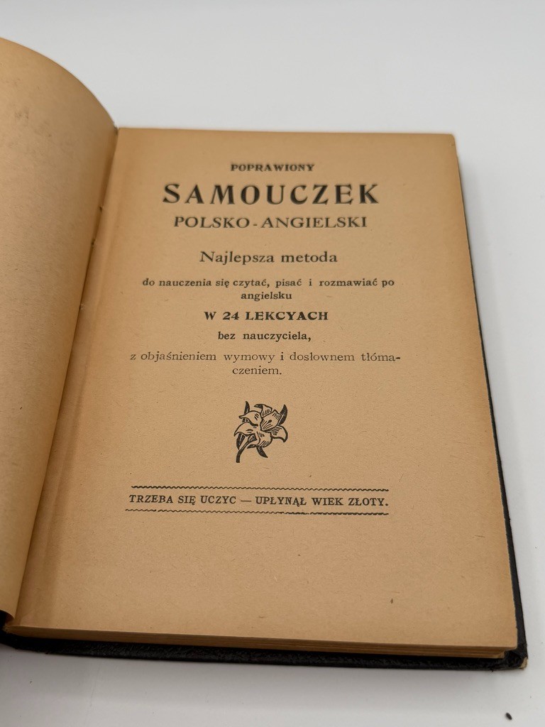 Poprawiony Samouczek Polsko-Angielski Vintage Polish English Language Book