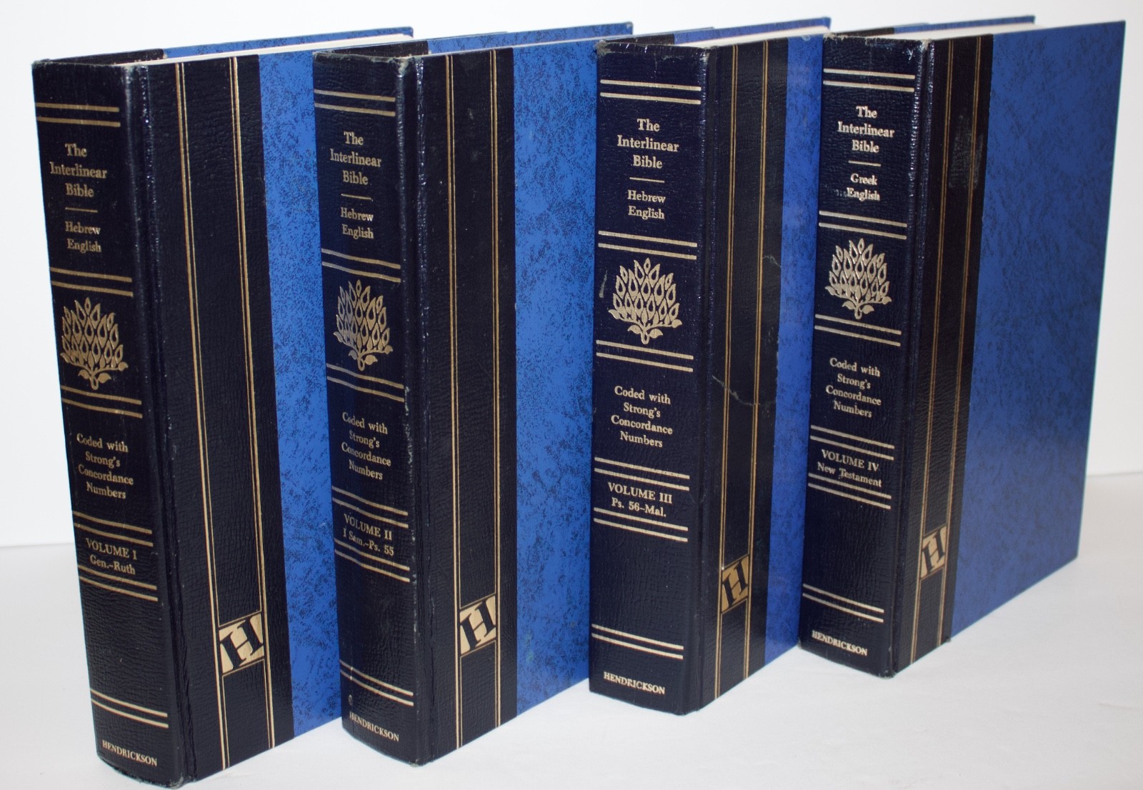 THE INTERLINEAR BIBLE – 4 VOLUME SET BY JAY GREEN HARDCOVER HEBREW GREEK ENGLISH