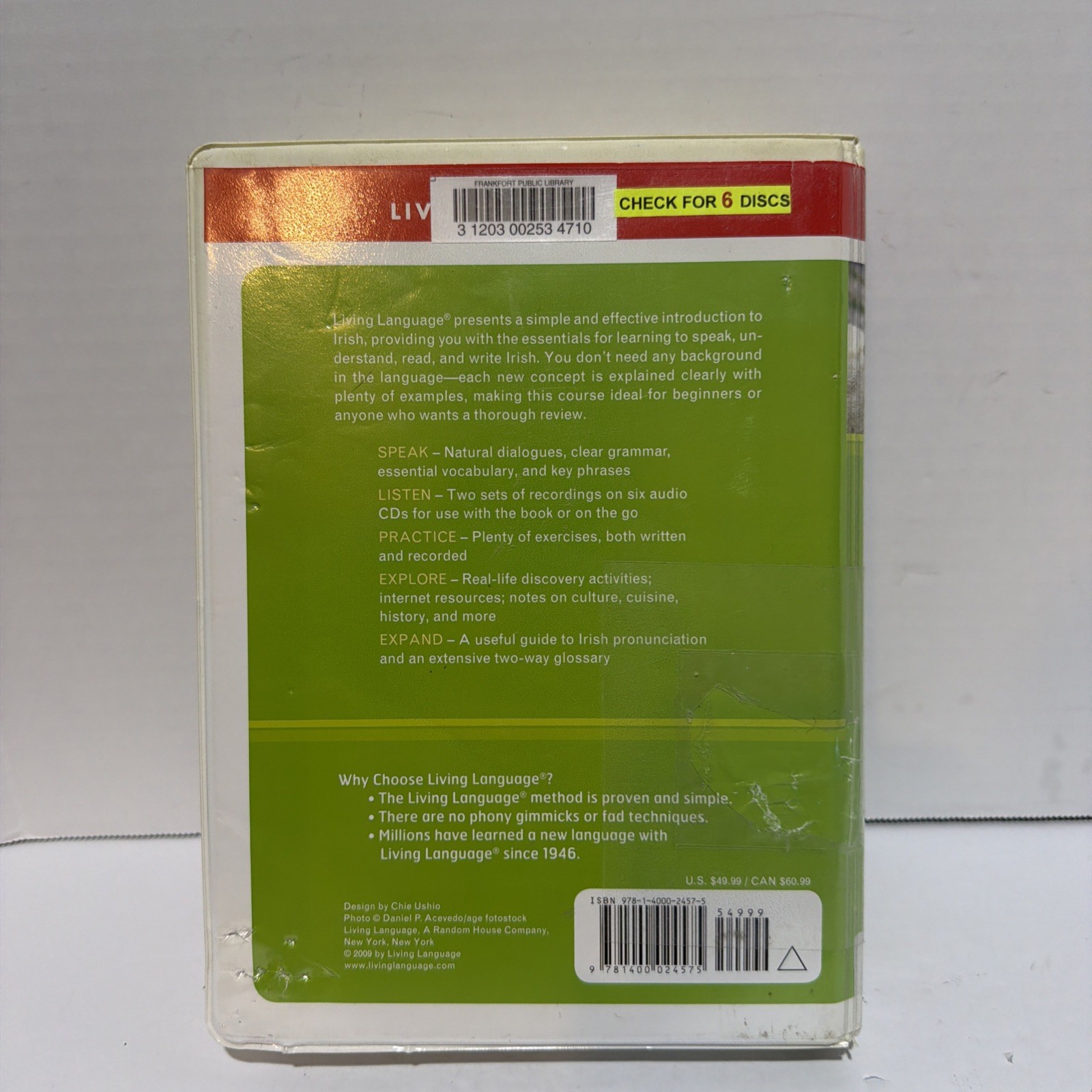 Spoken World: Irish (Book & 6 CDs) by Living Language READ