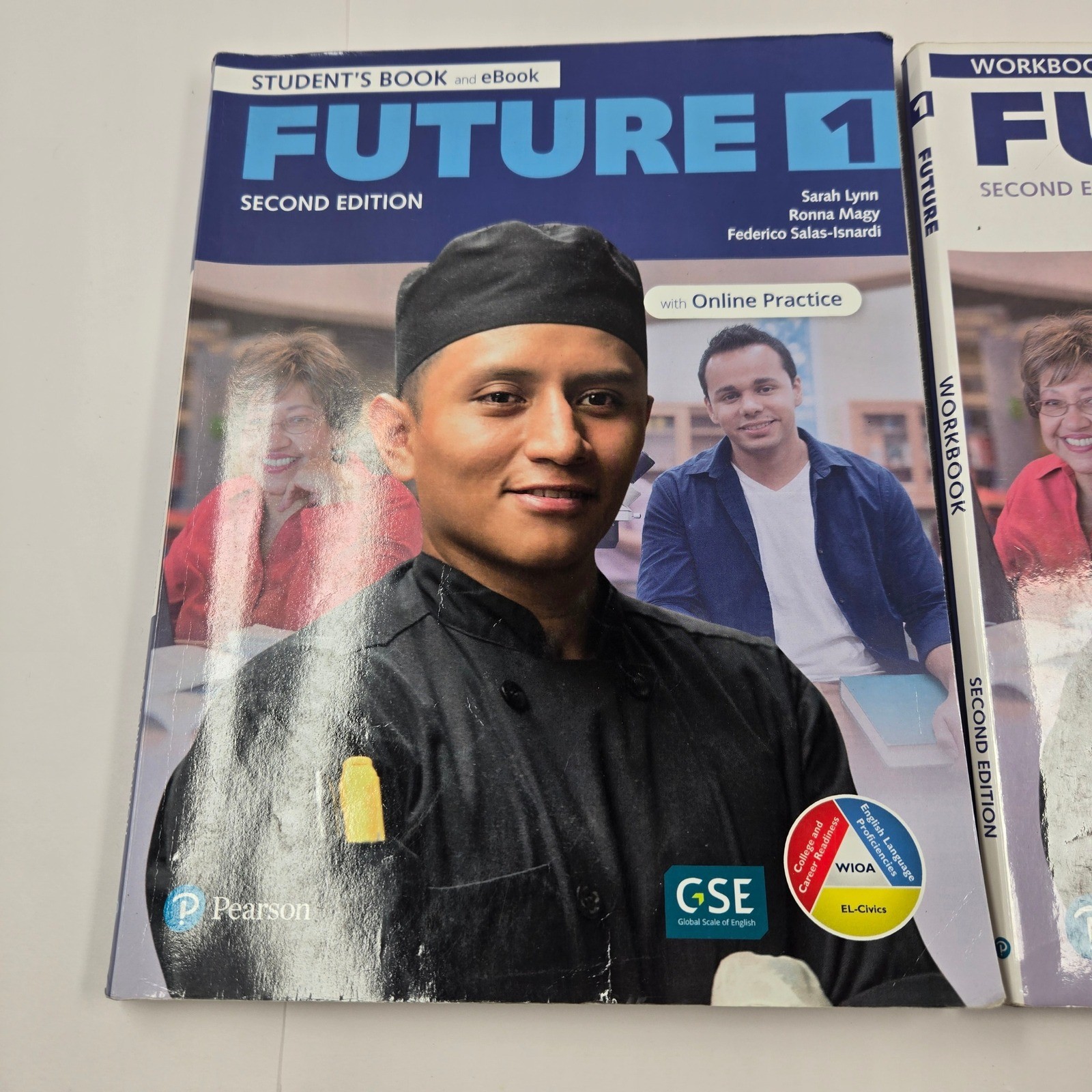Pearson Future 1 Second Edition Student Book and Workbook ESL ELL 2 Book Set