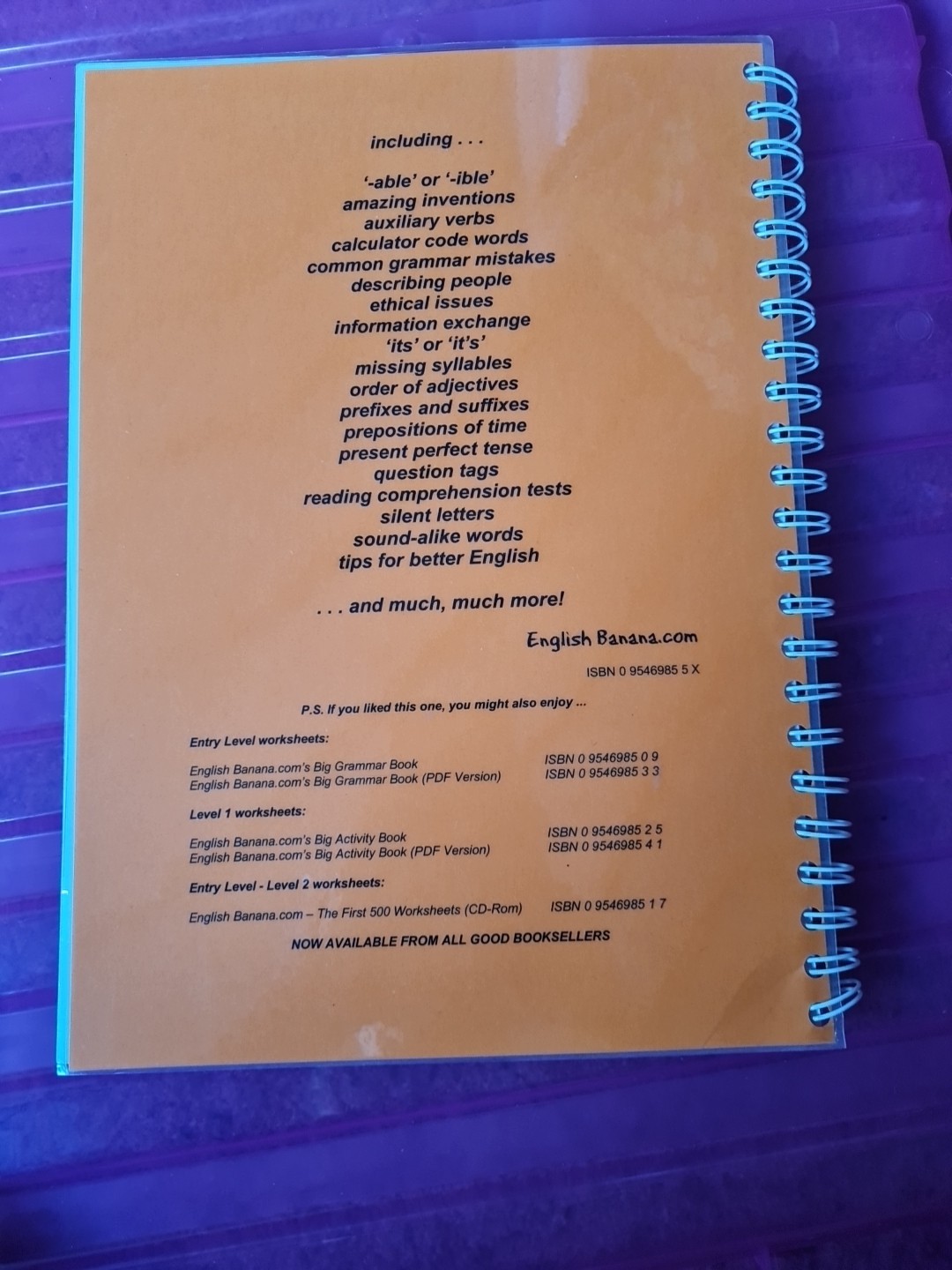 English Banana Big Resource Book Matt Purland 101 Worksheets EFL TEFL Level 1