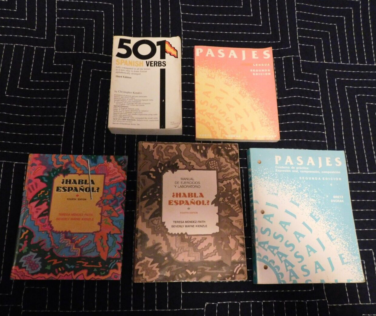 Mixed Lot Spanish Books Reference – Text Books – Study Guide – Work Books