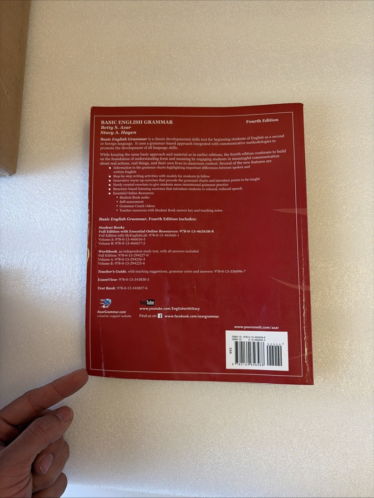 Basic English Grammar 4th Edition 📘 Azar & Hagen ESL Textbook Pearson