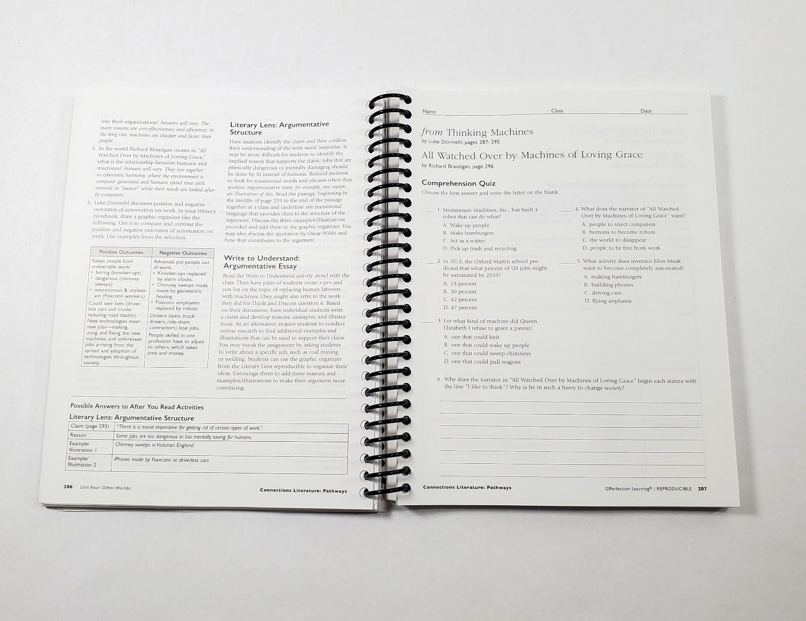 Connections Pathways Literature Teachers Edition 2021 Perfection Learning