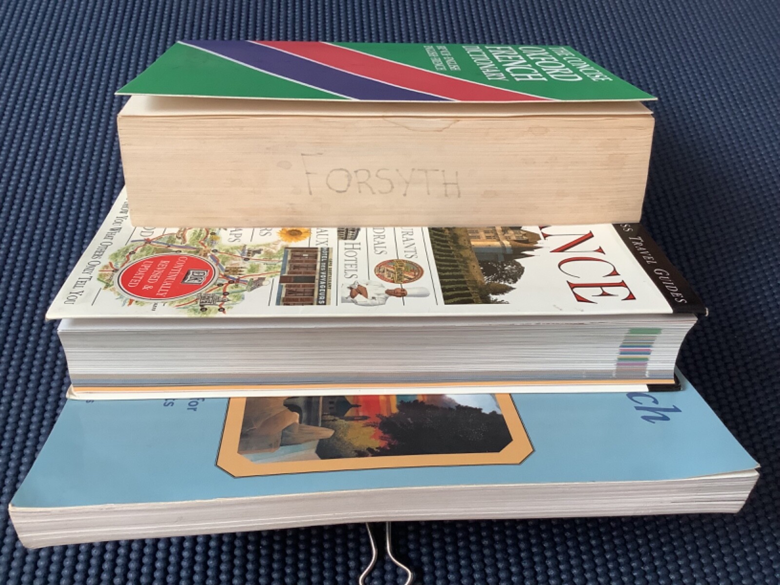 France Travel Guide French Dictionary Learn Speak Study Read Language 3 Book Lot