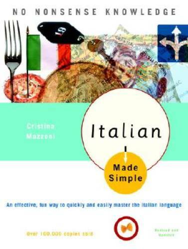 Italian Made Simple: Revised and Updated – Paperback By Mazzoni, Cristina – GOOD