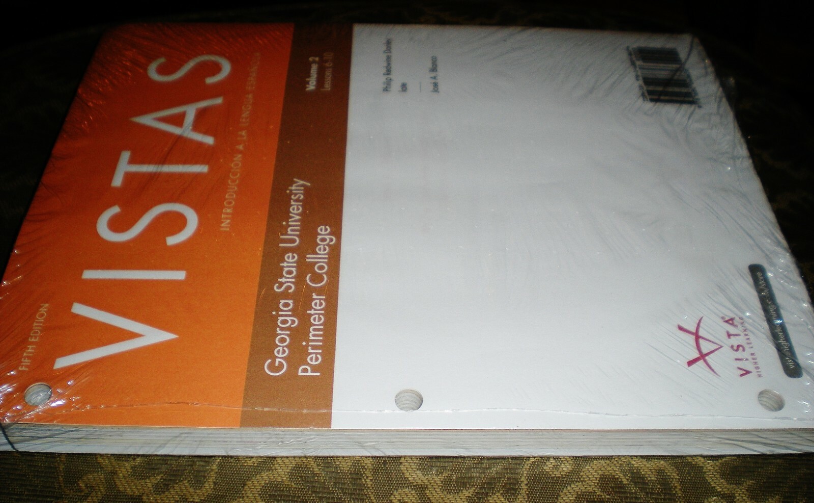 VISTAS 5th Ed Vol 2 (6-10) Looseleaf Georgia State/ Perimeter Espanola NEW