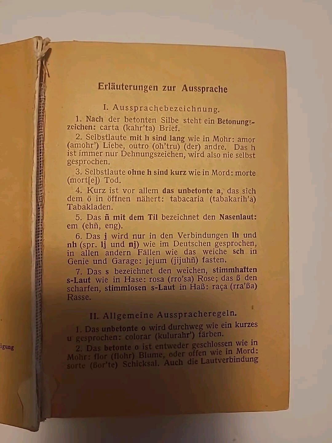 Vintage Portugiesisches Taschenworterbuch Deutsch-Portugiesisch 1952