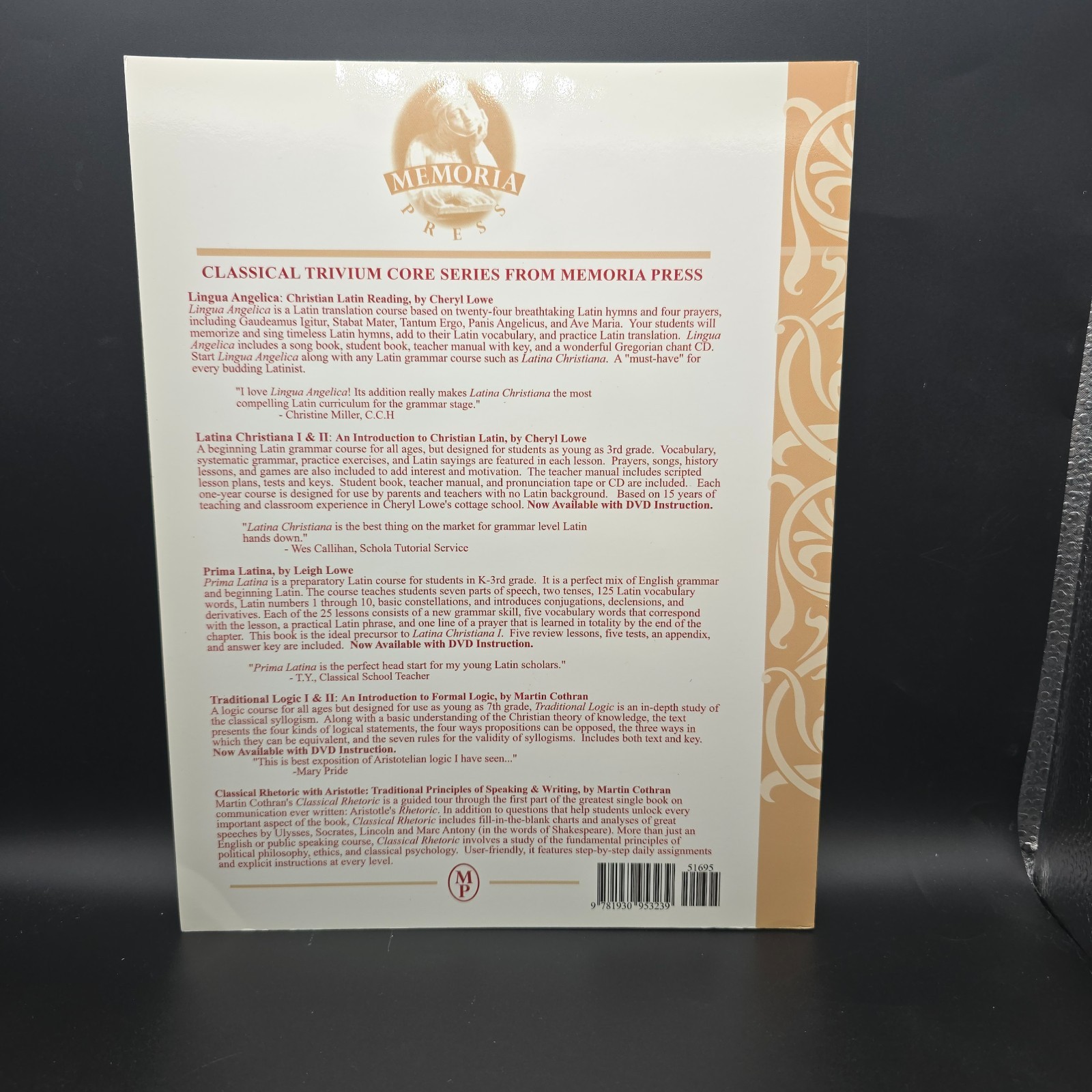 Lingua Angelica Song Book/Student/Teacher; English and Latin, Cheryl Lowe Books