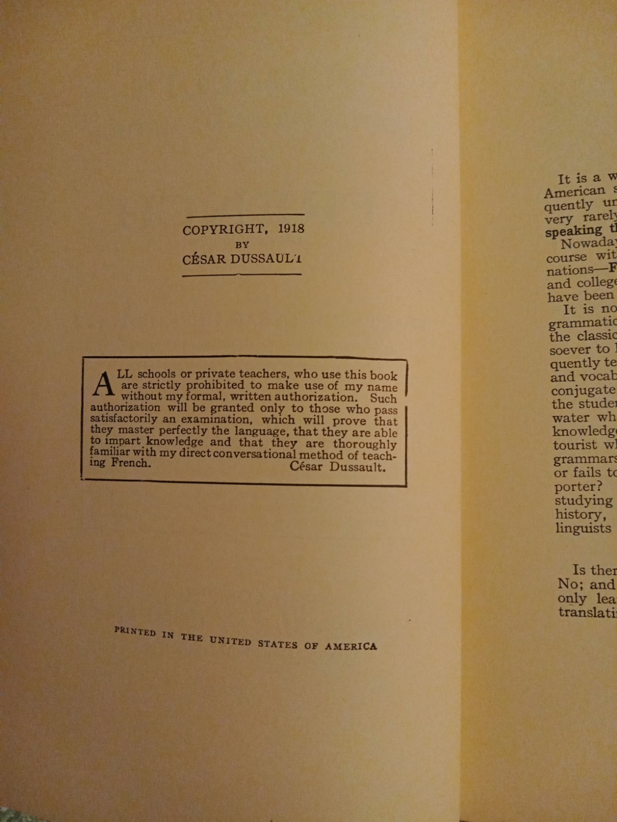 French Conversational Course Book 1918