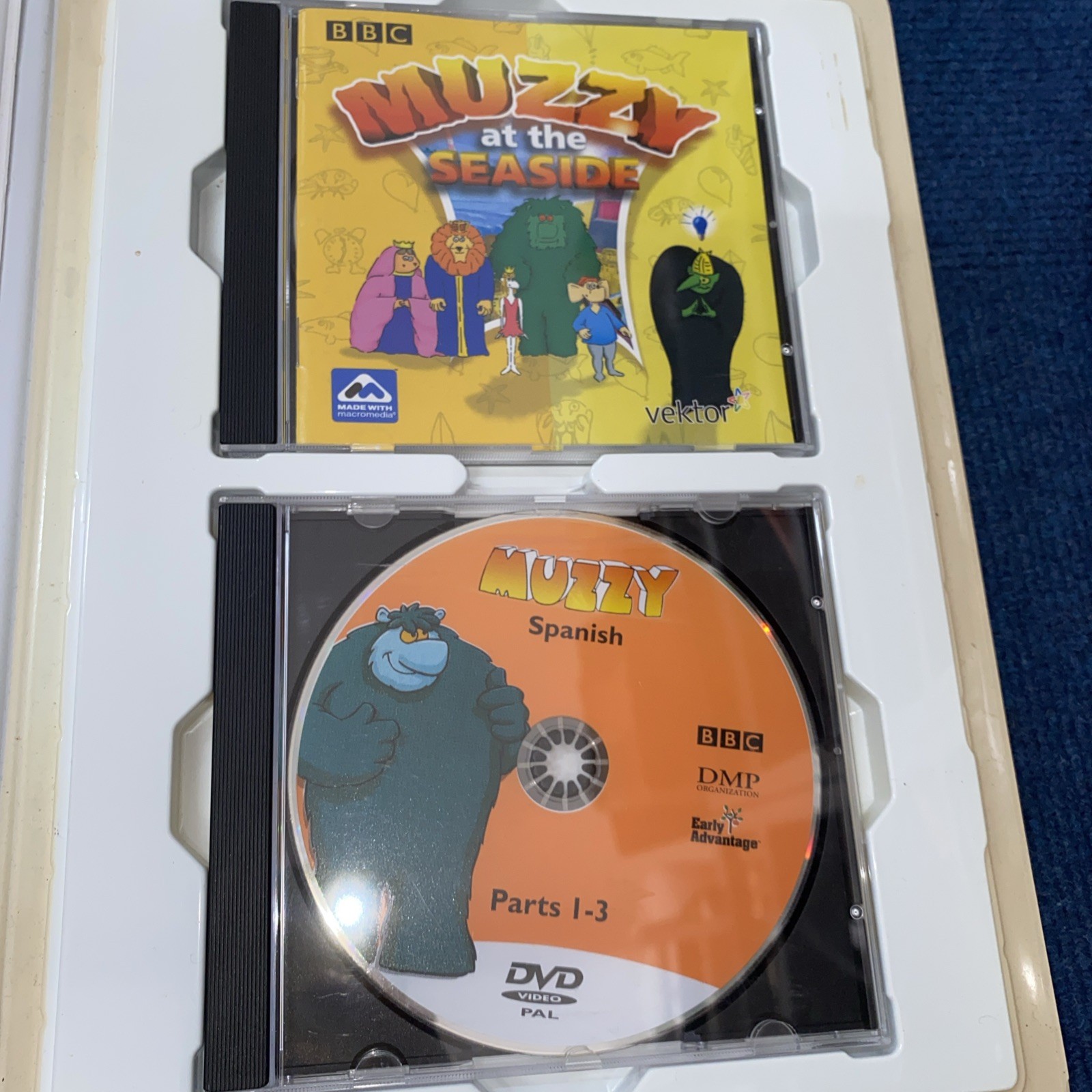 MUZZY BBC Language Course For Children Level 1 SPANISH w/ 4 DVDs 2 CDs Book (W)
