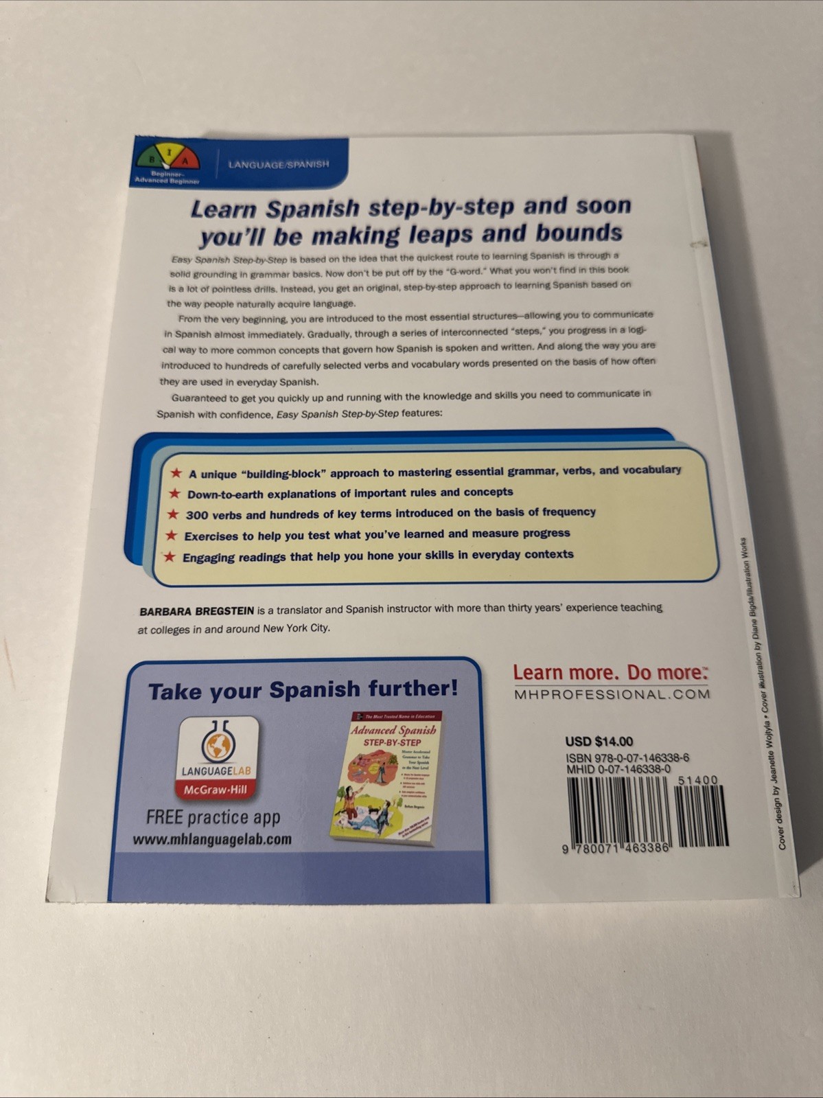 Easy Spanish Step-By-Step Paperback – Barbara Bregstein | Very Good