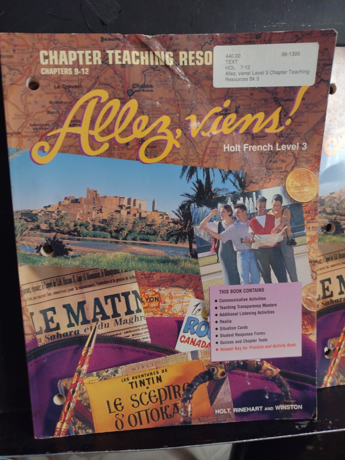 Allez, Viens! Holt French Level 3 Teacher’s Ed. + Text Bk + Chapter Teach 1-3 +!