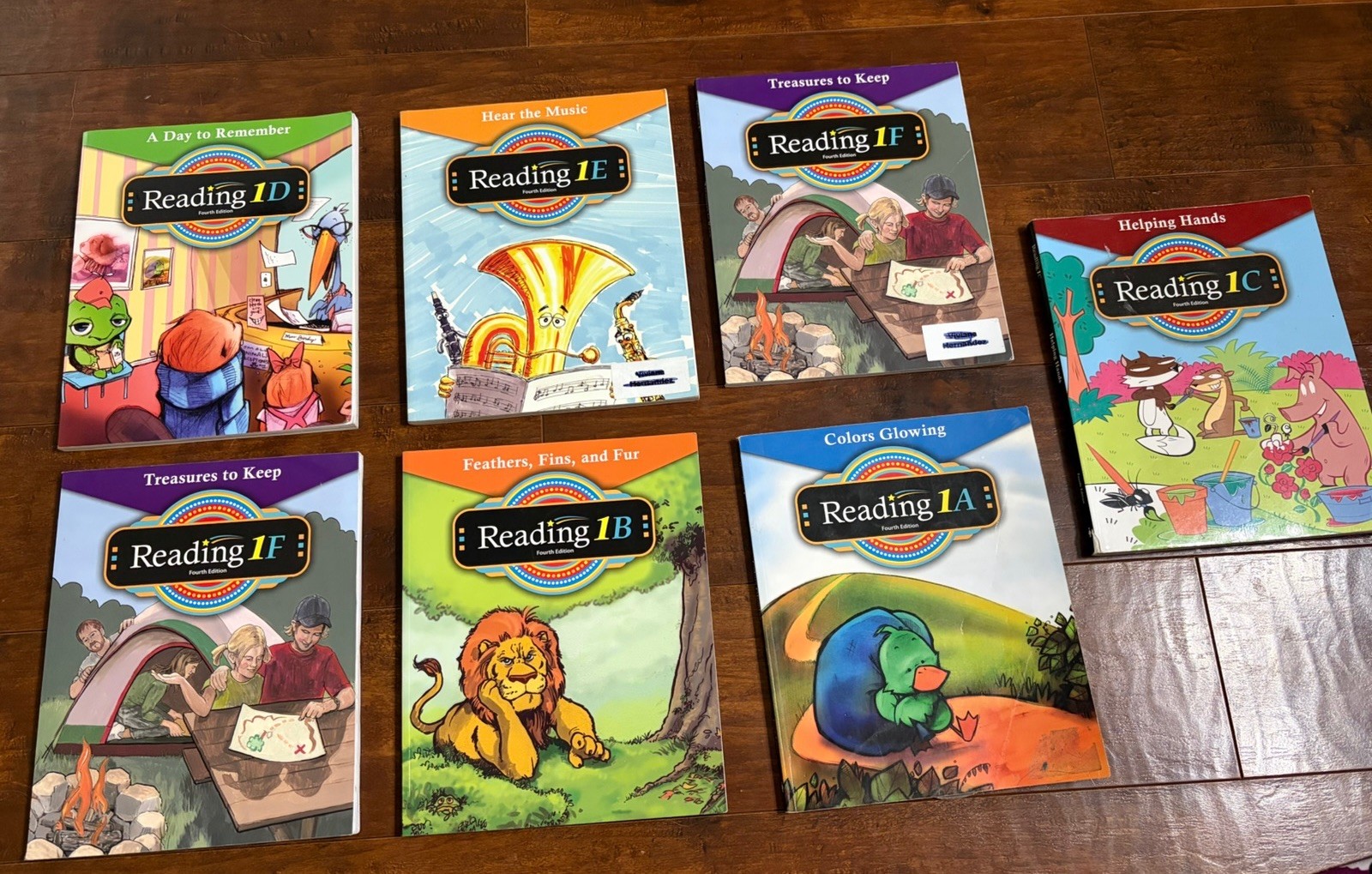 BJU Bob Jones Reading 1 1st Grade Set of Reading Books 4th Edition Student Text