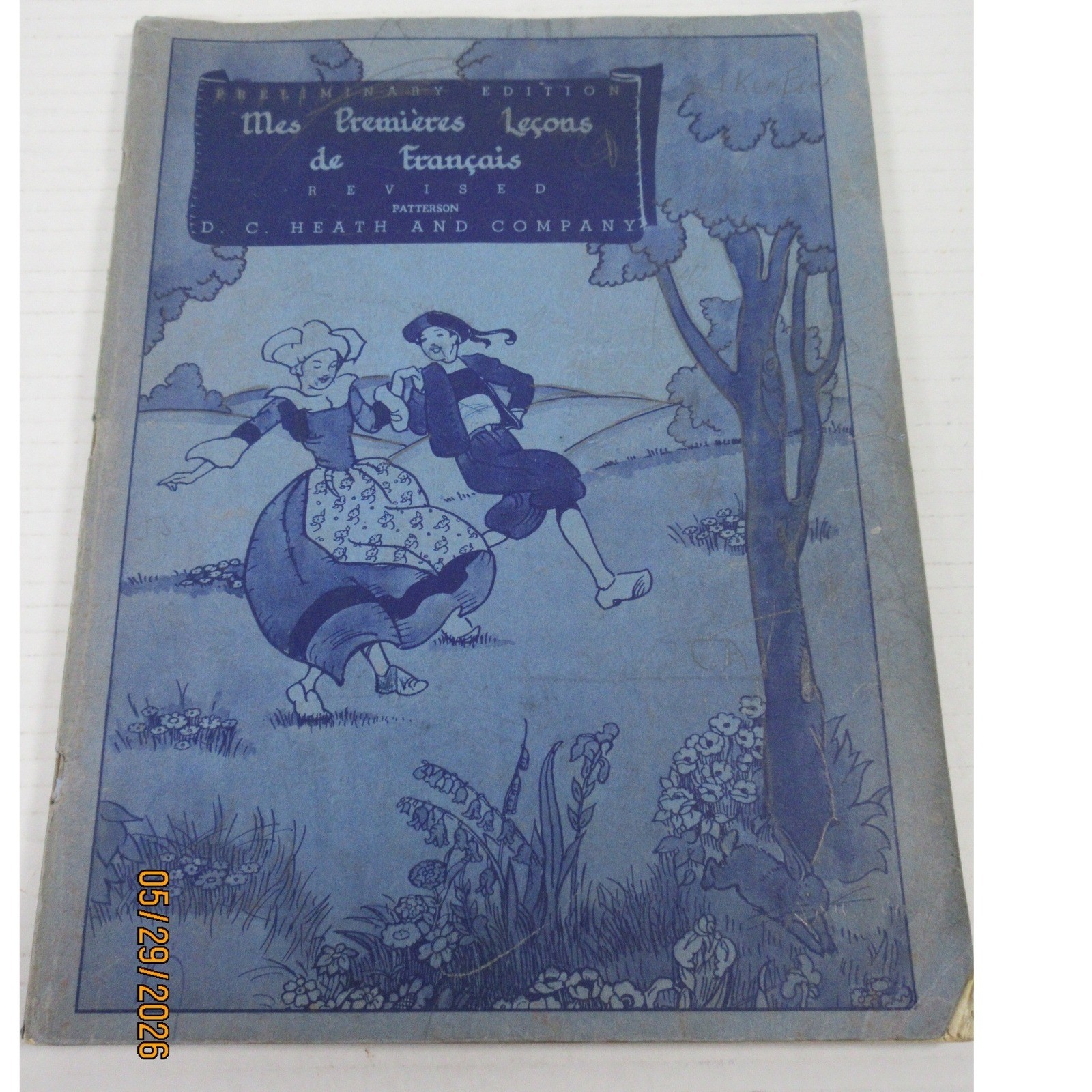 Vintage 1954 Mes Premieres Lecons de Francais French Textbook Frances Patterson