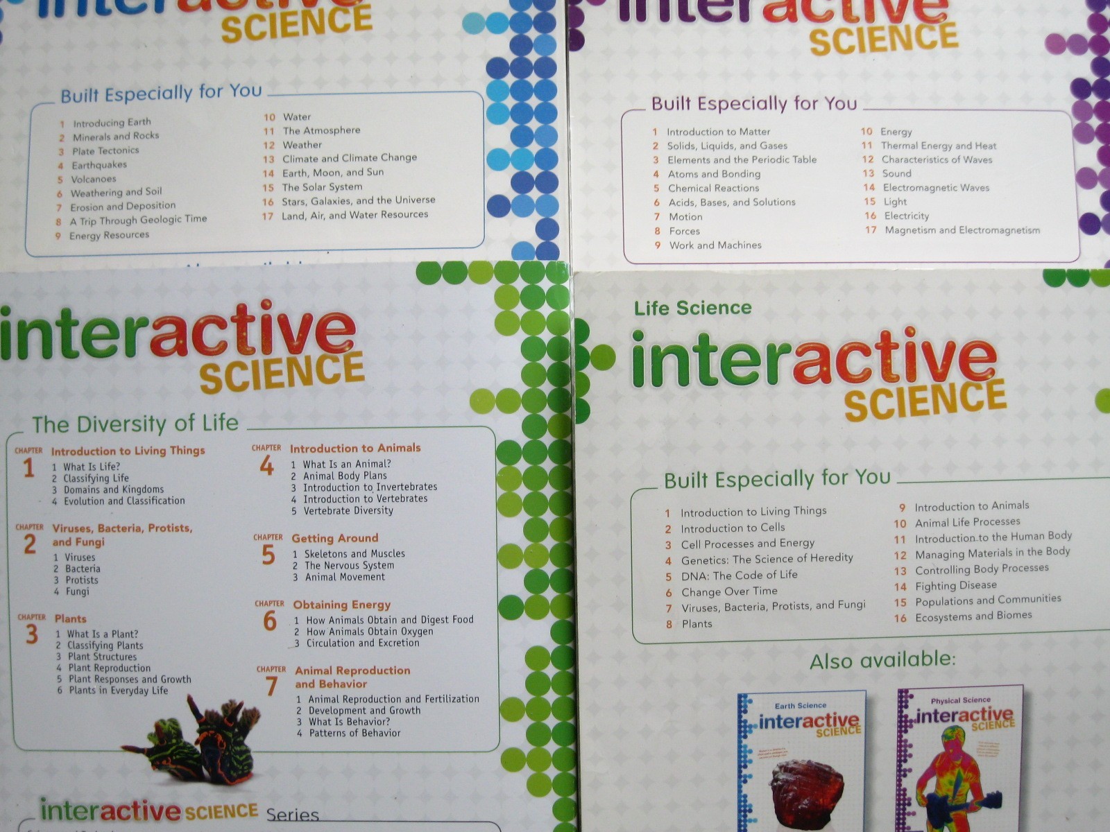 Pearson Interactive Science Online School Work Text Books Earth Life Physical