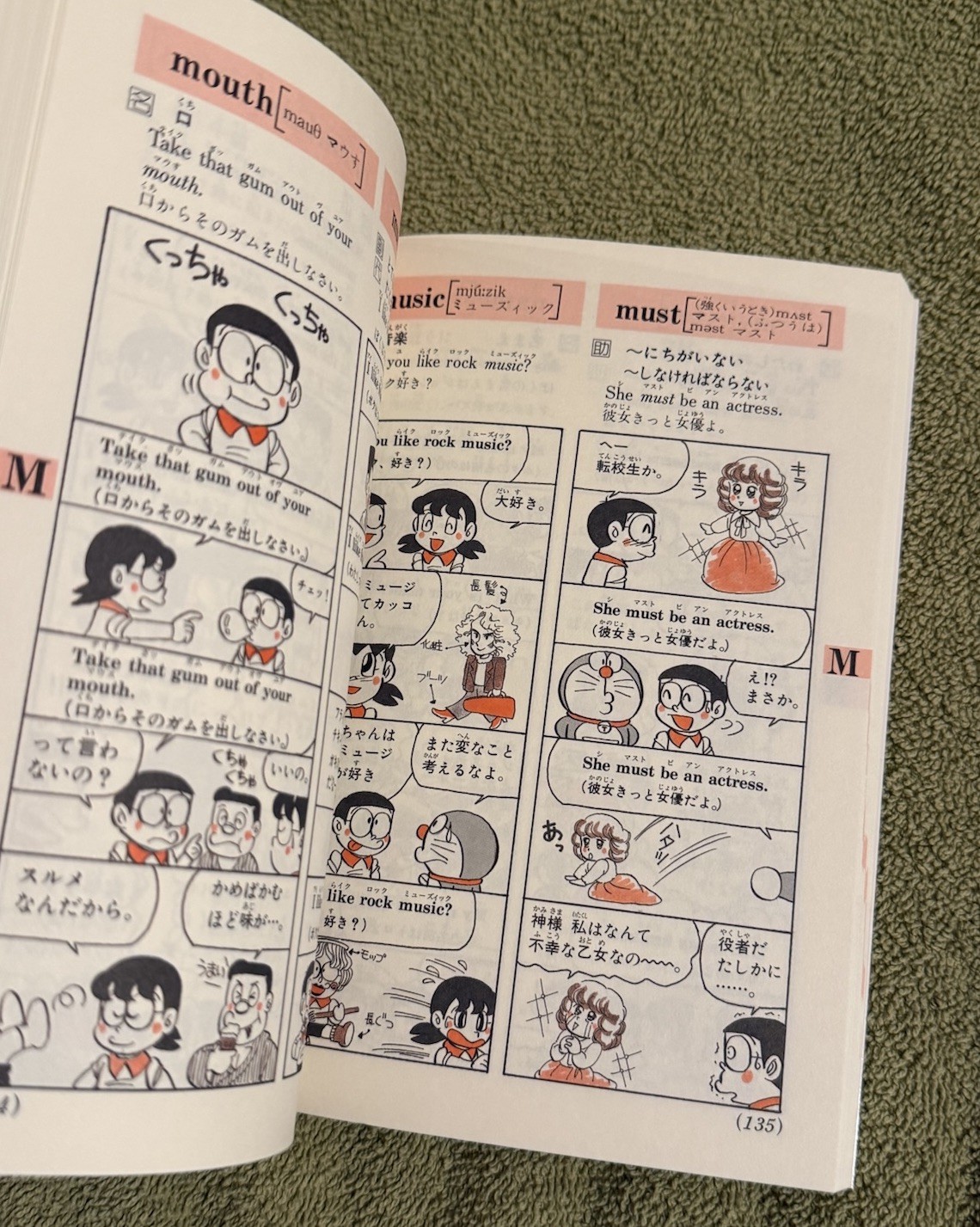 Doraemon English to Japanese Language Dictionary Manga Edition Fujiko F Fujio