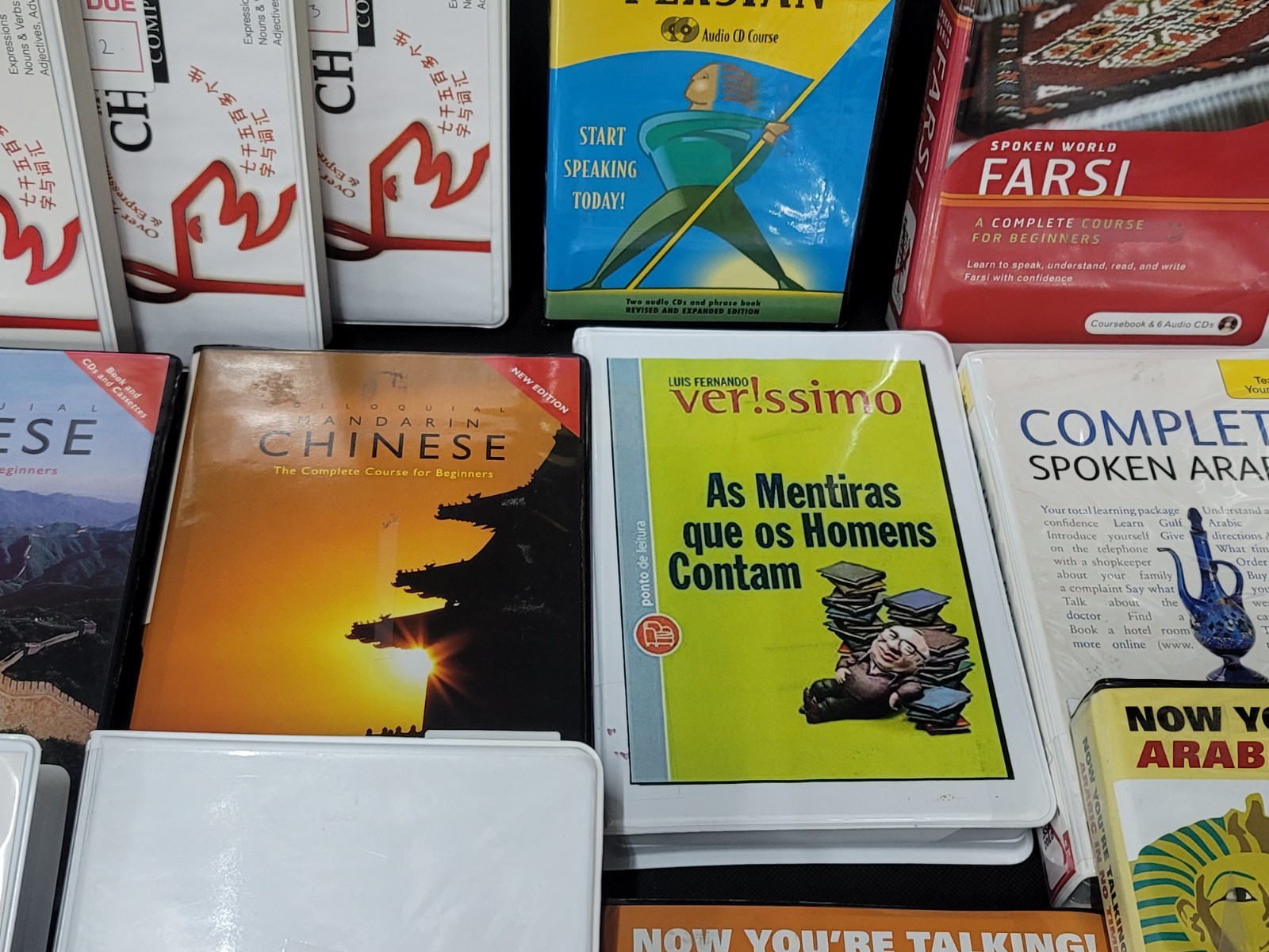 Lot of Mixed Language Media CD’s Tapes Booklets
