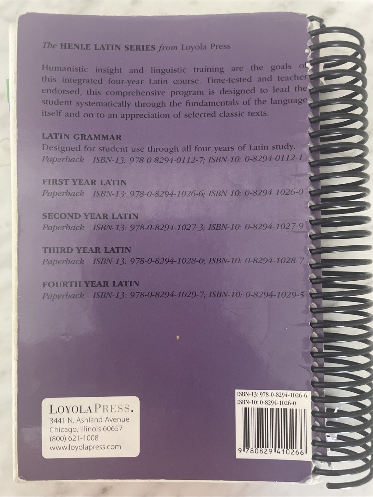 Henle Latin Ser.: First Year Latin by Robert J. Henle (1958, Trade Paperback)