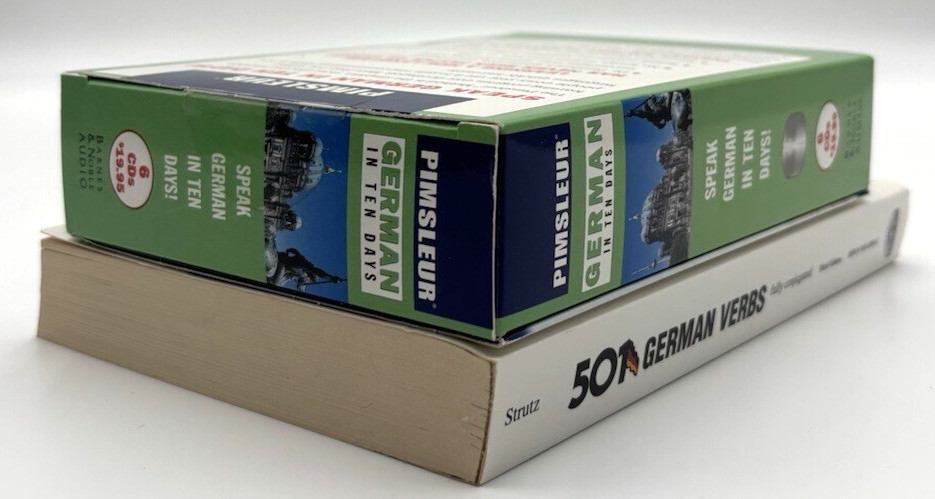 Pimsleur German 10 Days Barnes Noble Audio CD 501 German Verbs PB 3rd Edition