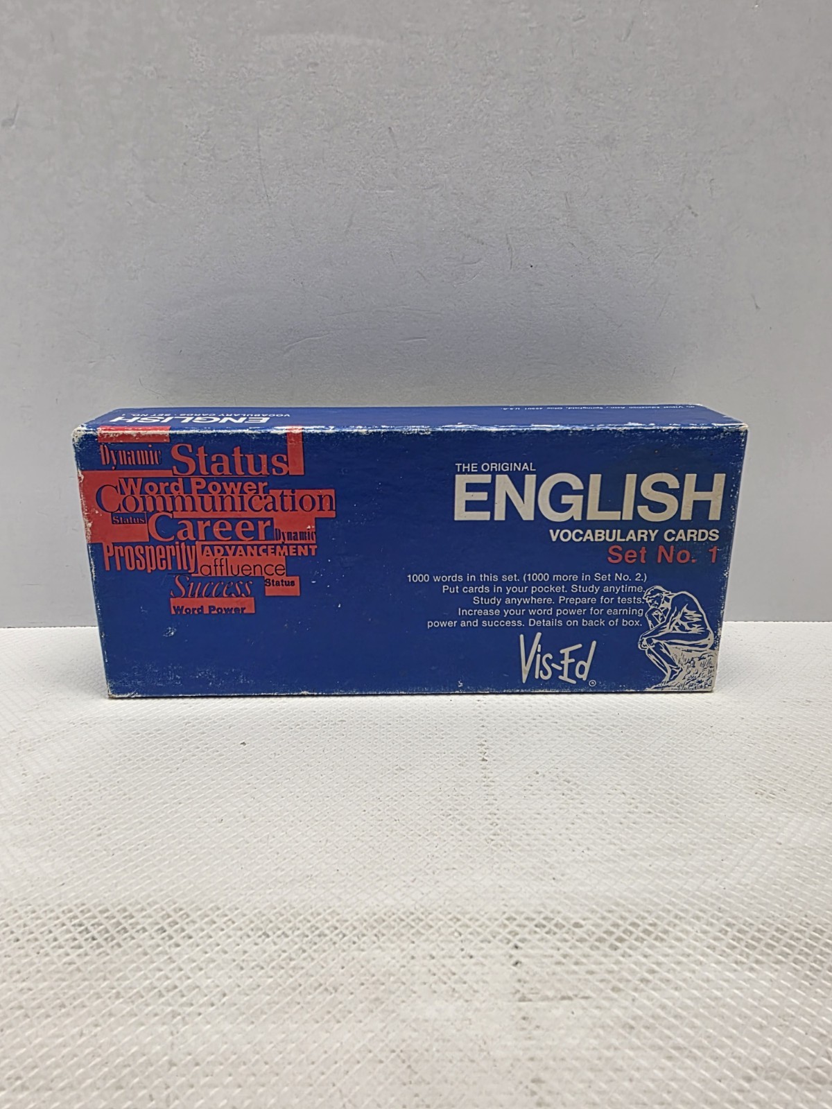 Vis-Ed English Vocabulary Cards Set No 1 1000 Word Flash Cards Study Box