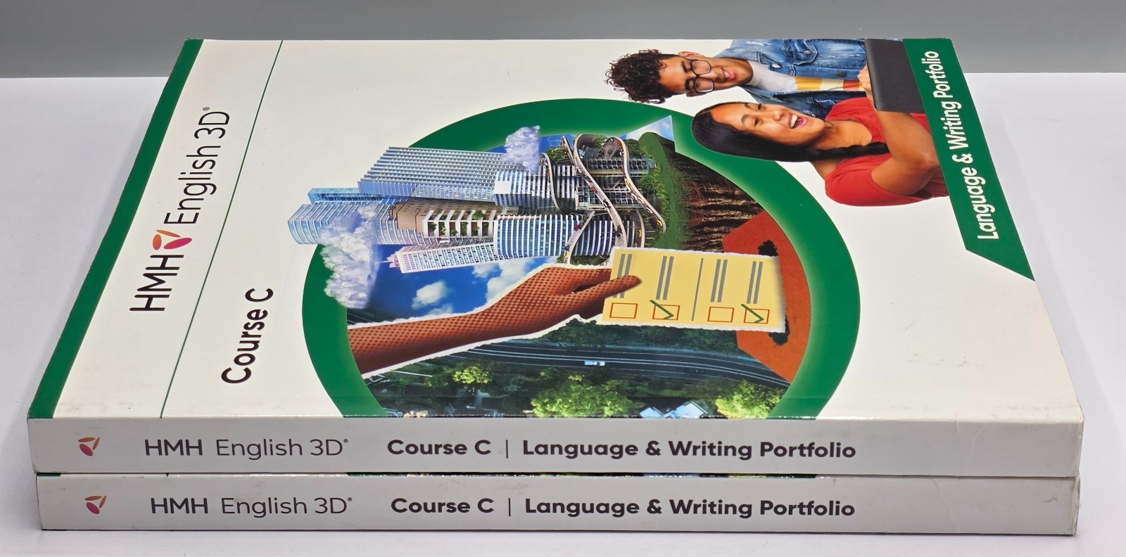 HMH English 3D Course C Language & Writing Portfolio Set of 2