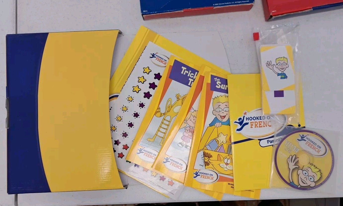 Hooked On French-Red Blue Yellow Levels-Includes CD-ROMs Workbooks Flashcards…