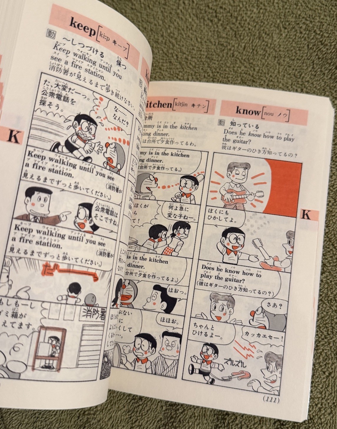 Doraemon English to Japanese Language Dictionary Manga Edition Fujiko F Fujio