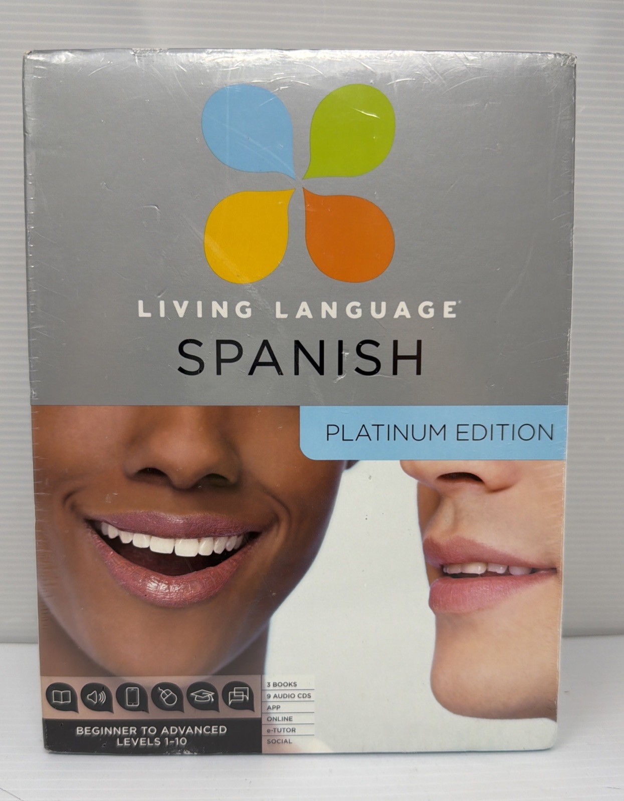 Living Language Spanish, Platinum Edition 3 Books, 9 Audio CDs, Online Course