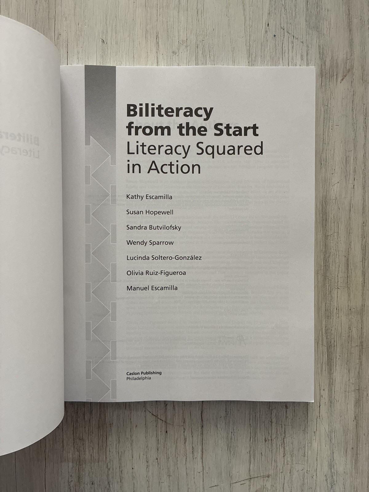 Biliteracy from the Start Literacy Squared in Action Escamilla SC Textbook LN